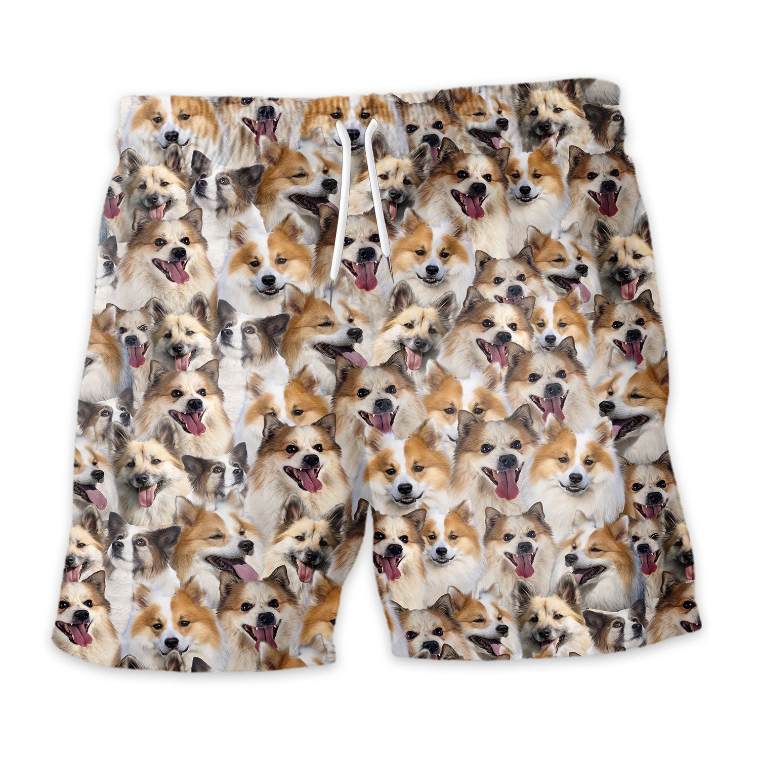 Icelandic Sheepdog Full Face Hawaiian Shirt & Short