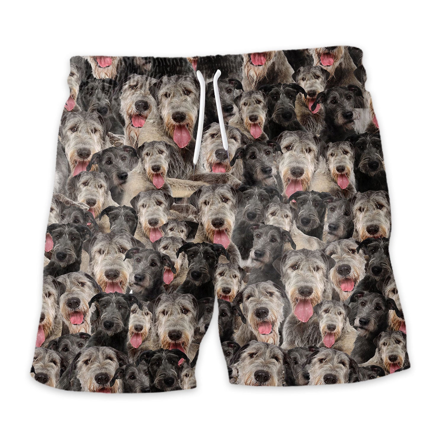 Irish Wolfhound Full Face Hawaiian Shirt & Short