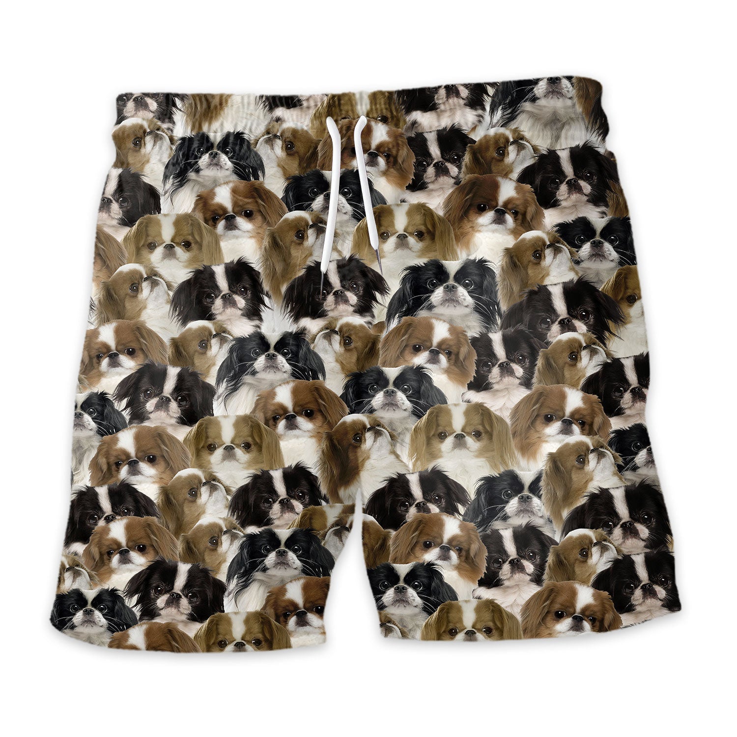 Japanese Chin Full Face Hawaiian Shirt & Short