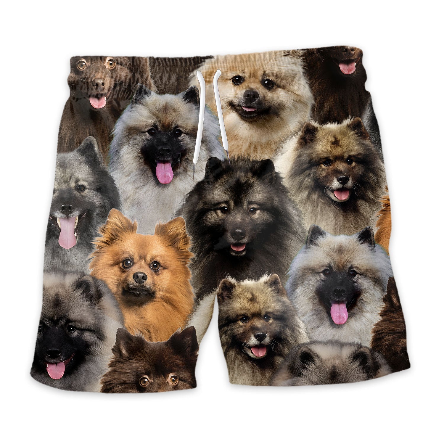 Keeshond 2 Full Face Hawaiian Shirt & Short