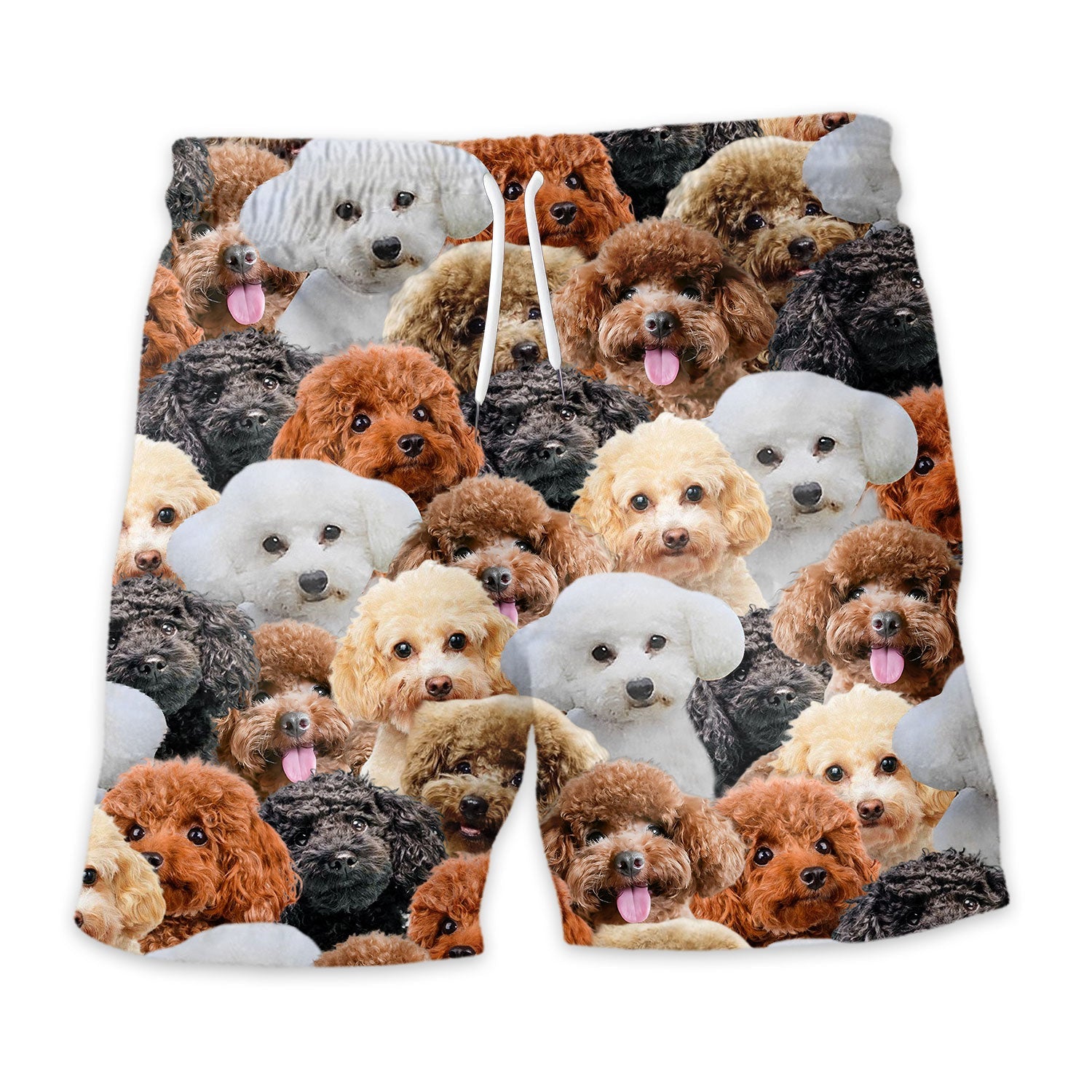Poodle Full Face Hawaiian Shirt & Short