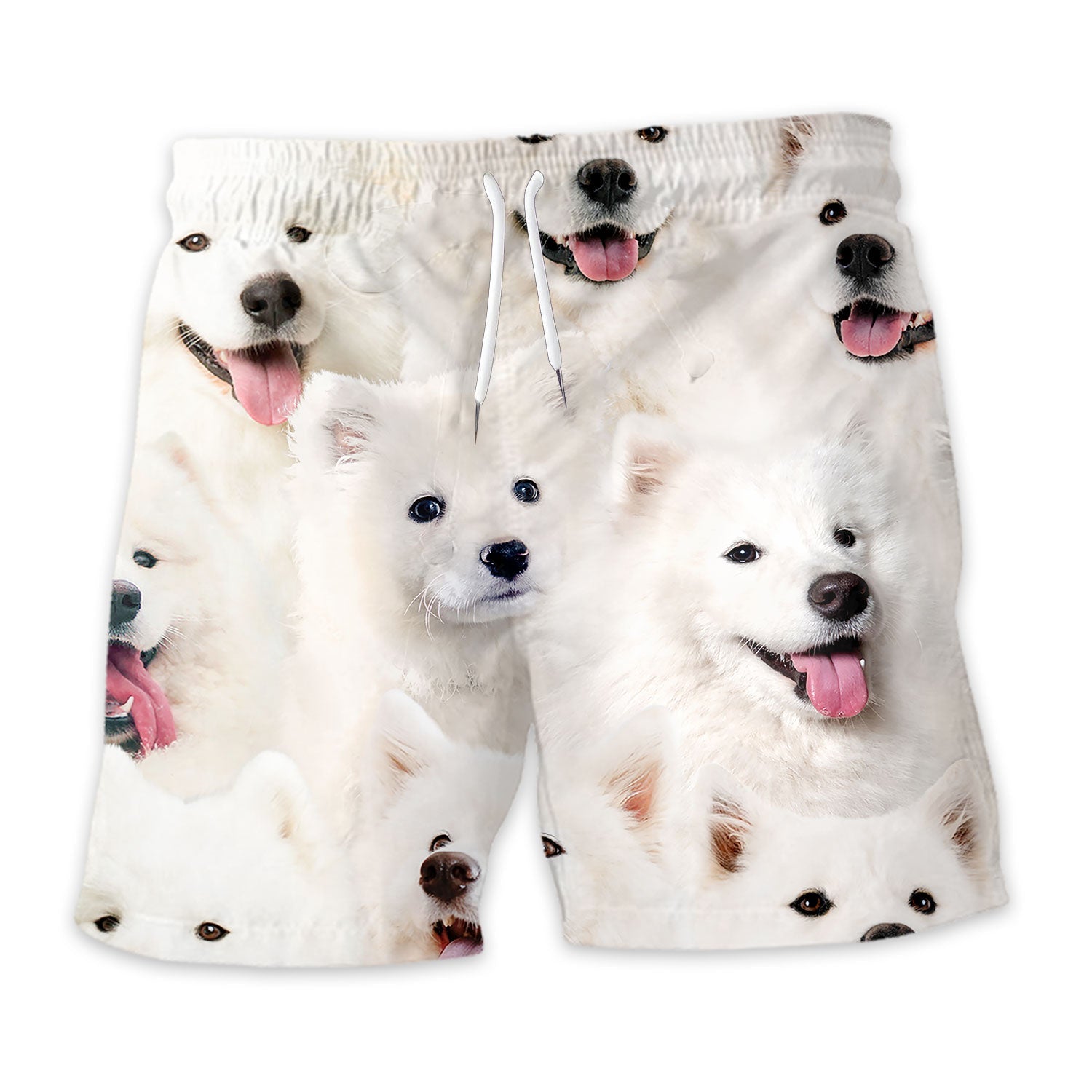Samoyed Full Face Hawaiian Shirt & Short