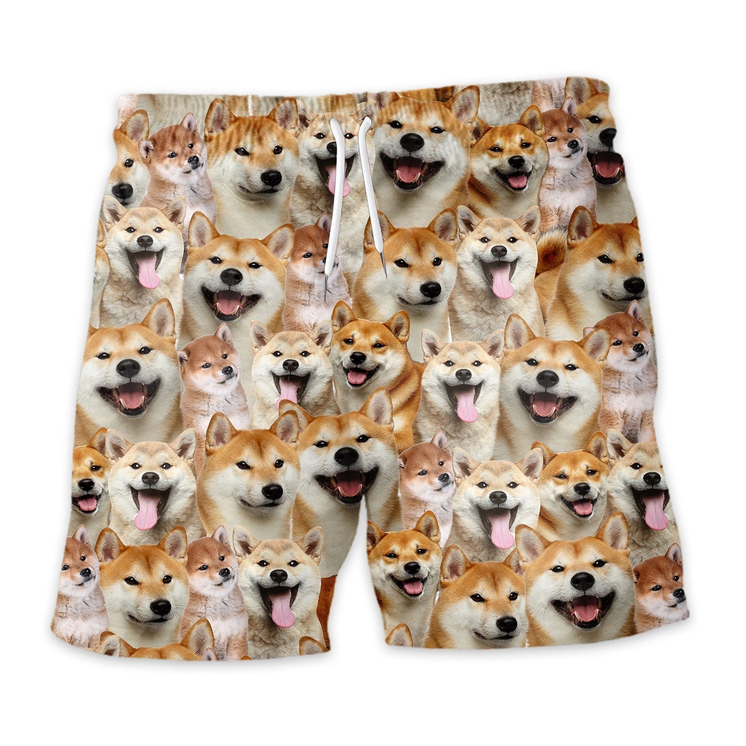 Shiba Inu Full Face Hawaiian Shirt & Short