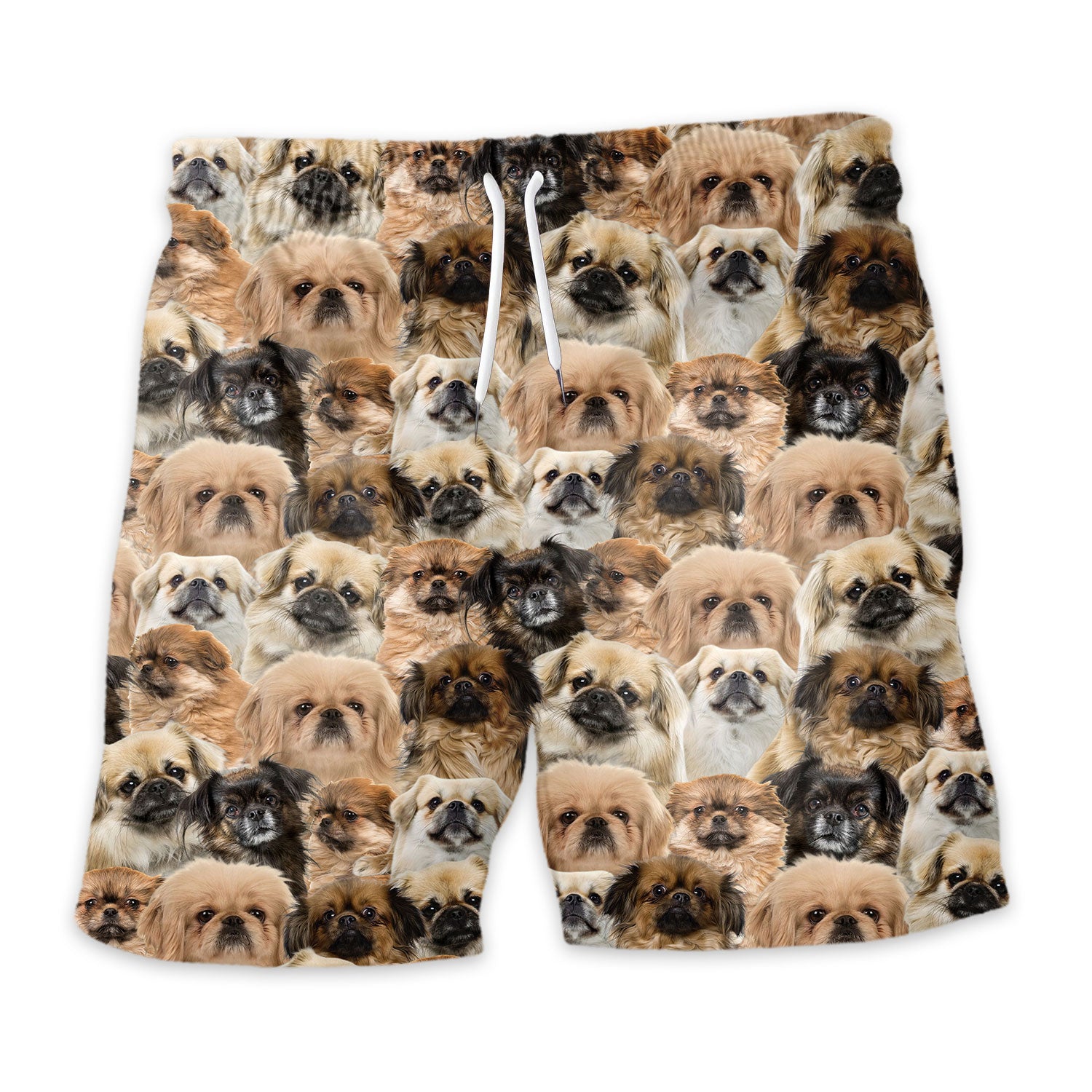 Tibetan Spaniel Full Face Hawaiian Shirt & Short