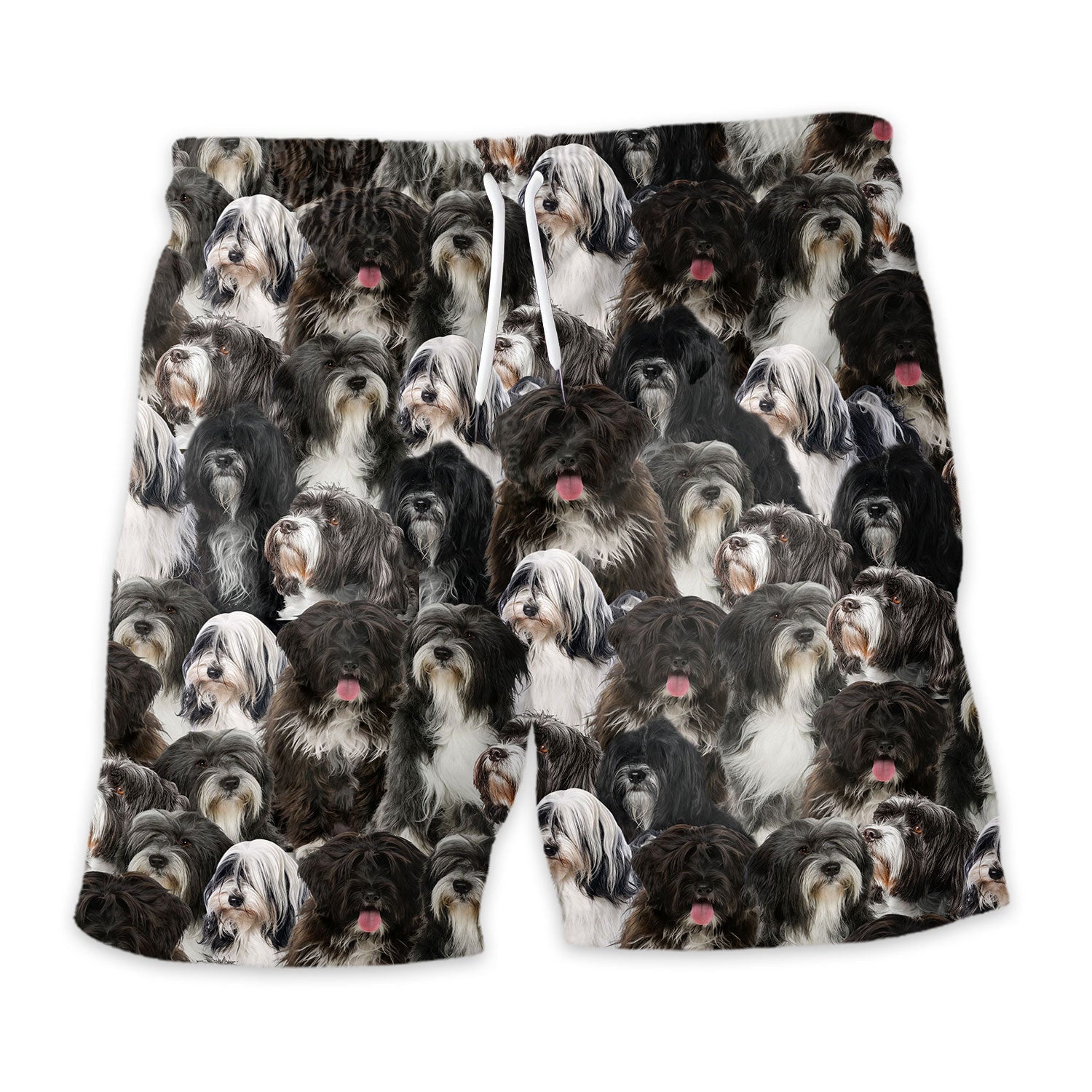 Tibetan Terrier Full Face Hawaiian Shirt & Short