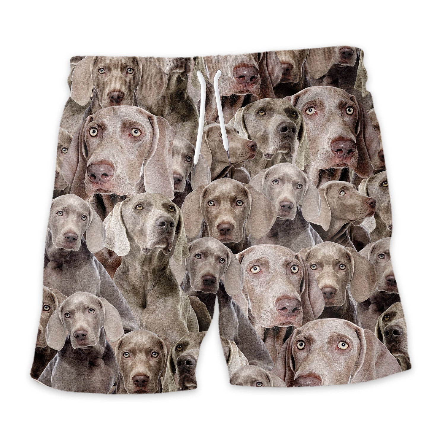 Weimaraner Full Face Hawaiian Shirt & Short