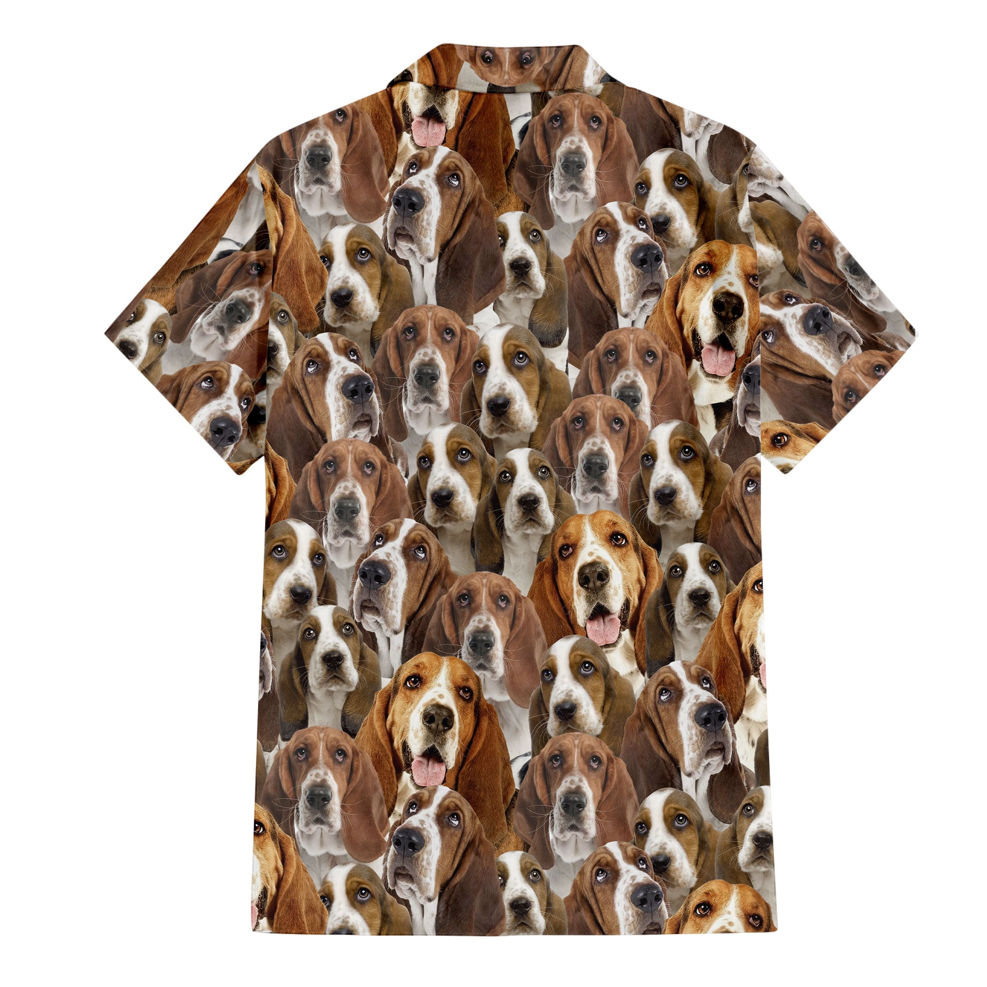 Basset Hound Full Face Hawaiian Shirt & Short