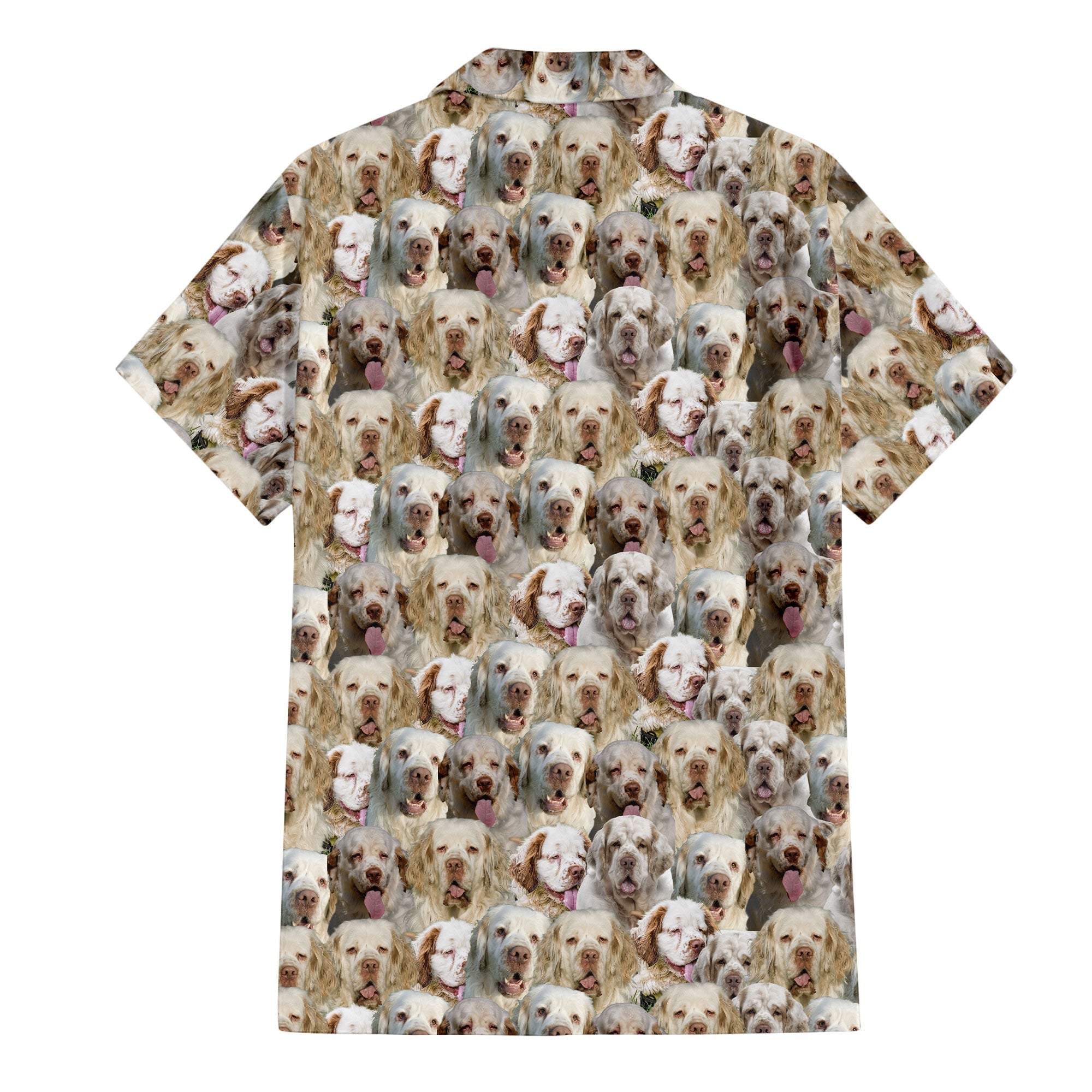 Clumber Spaniel Full Face Hawaiian Shirt & Short