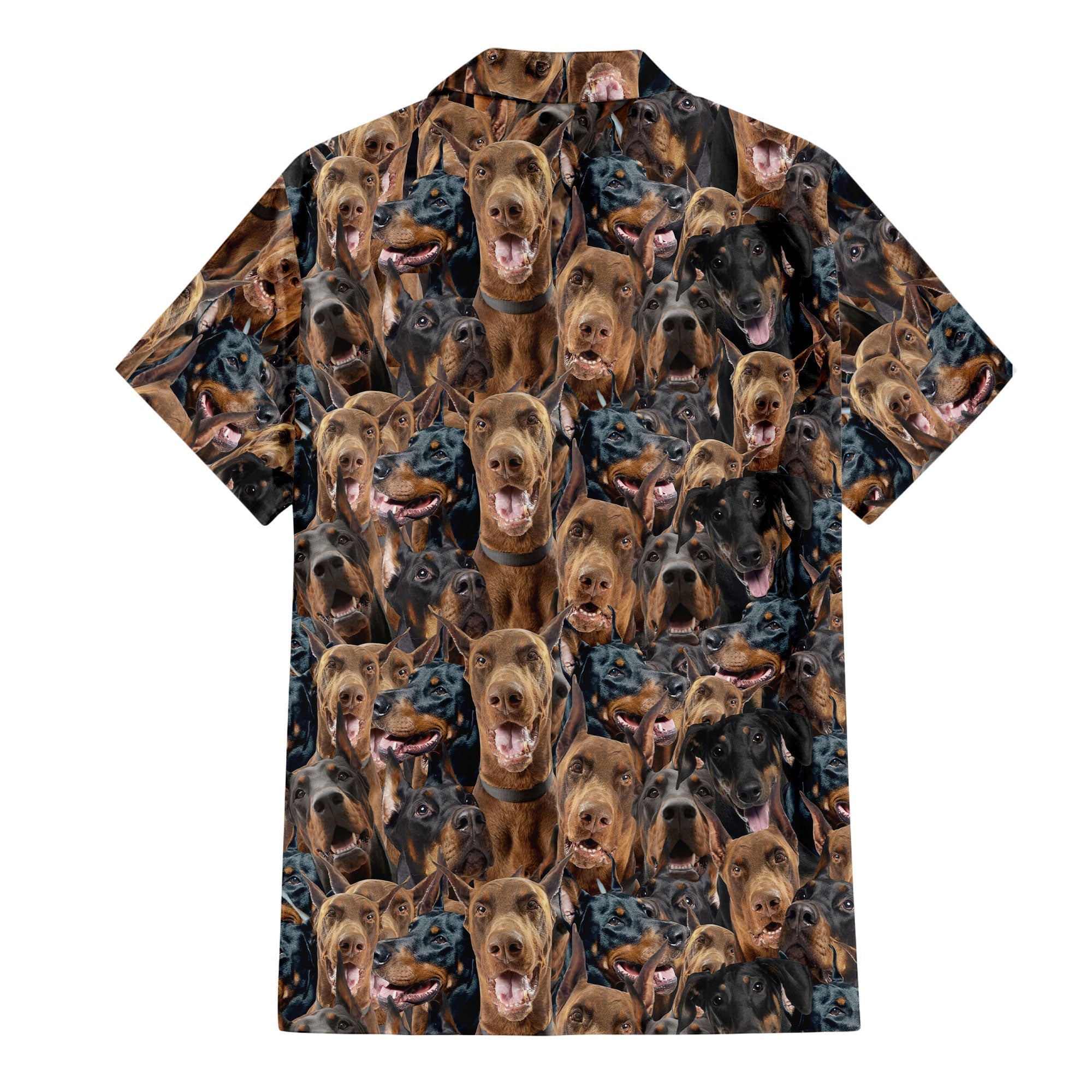 Doberman Pinscher Full Face Hawaiian Shirt & Short