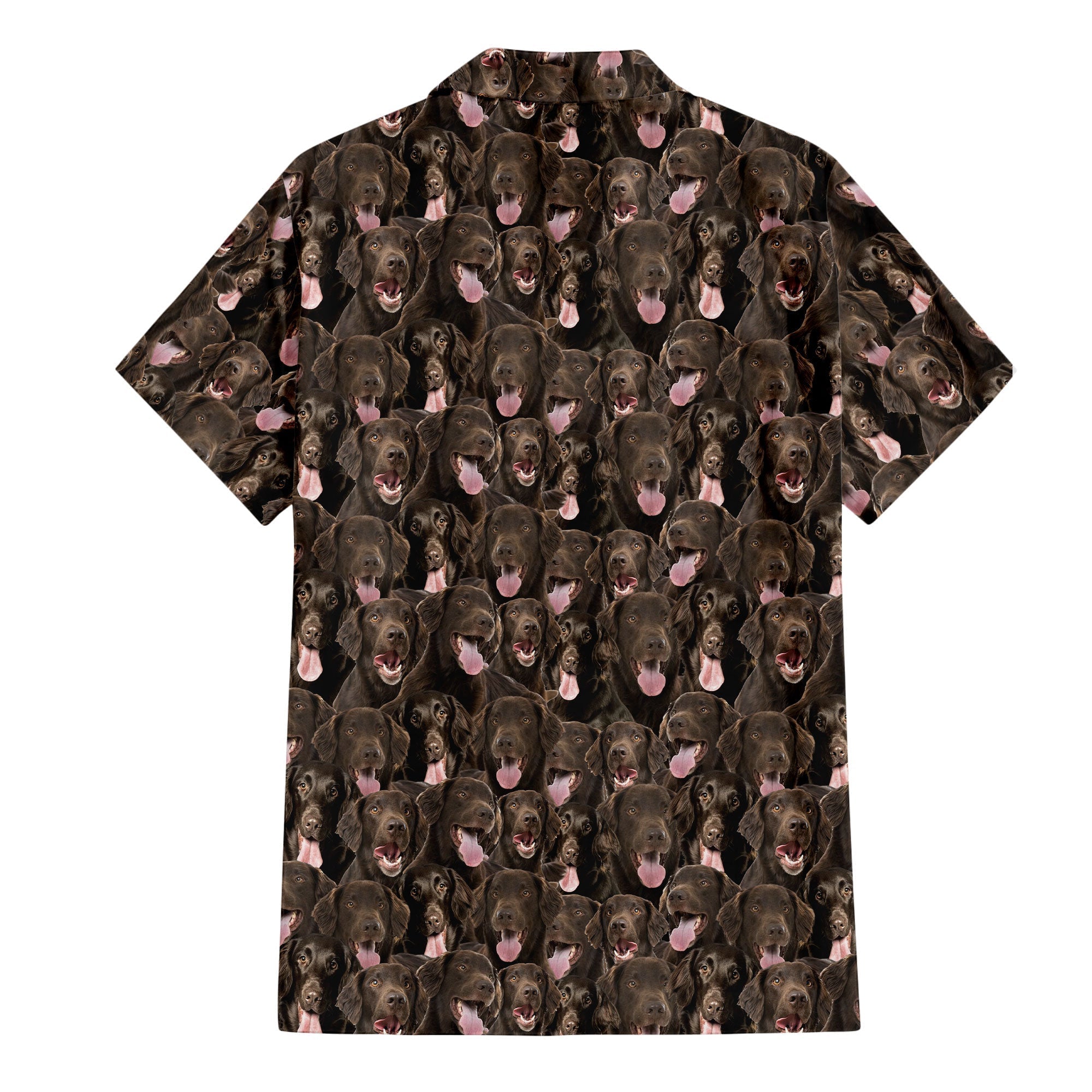 Flat Coated Retriever Full Face Hawaiian Shirt & Short