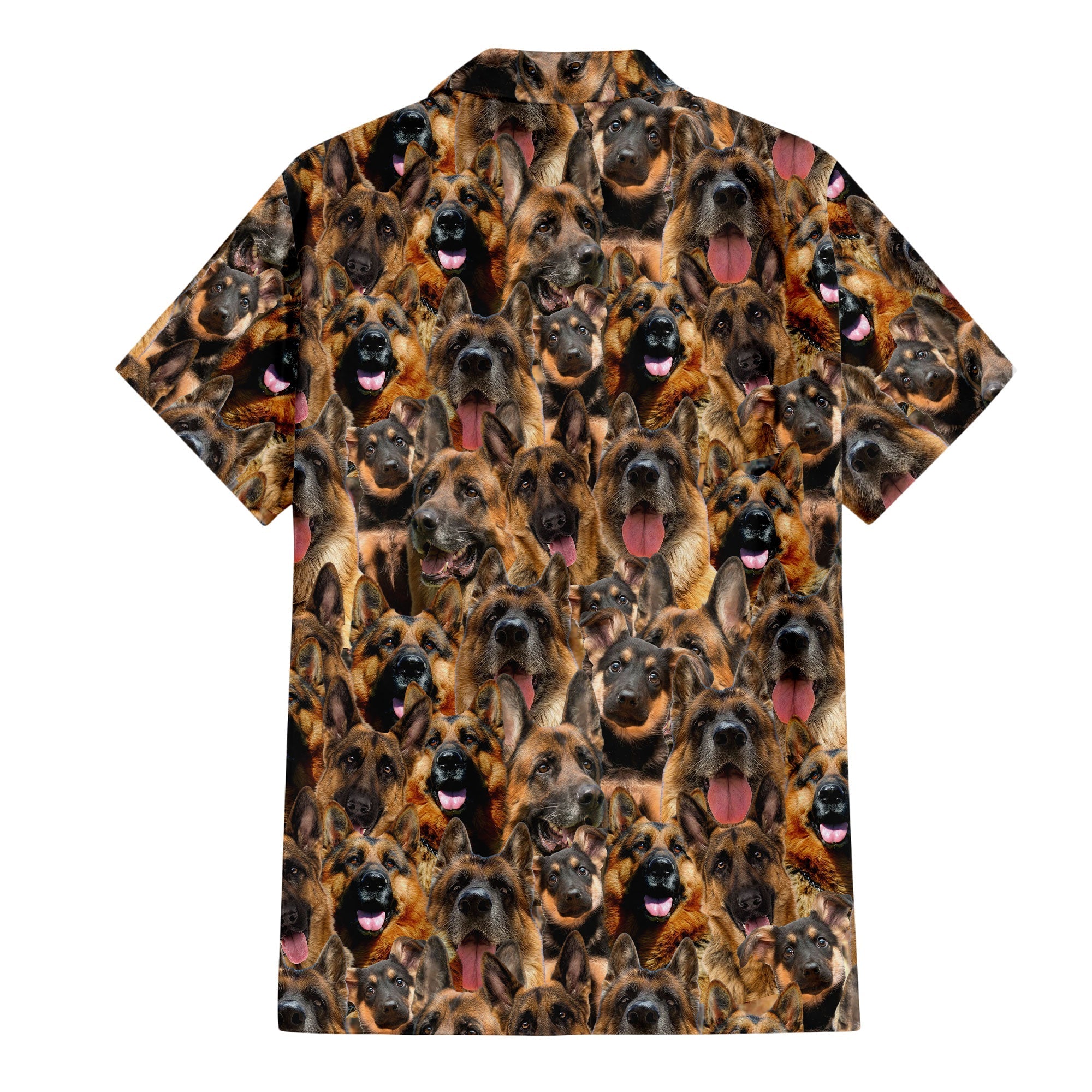 German Shepherd - Golden Retriever Full Face Hawaiian Shirt & Short