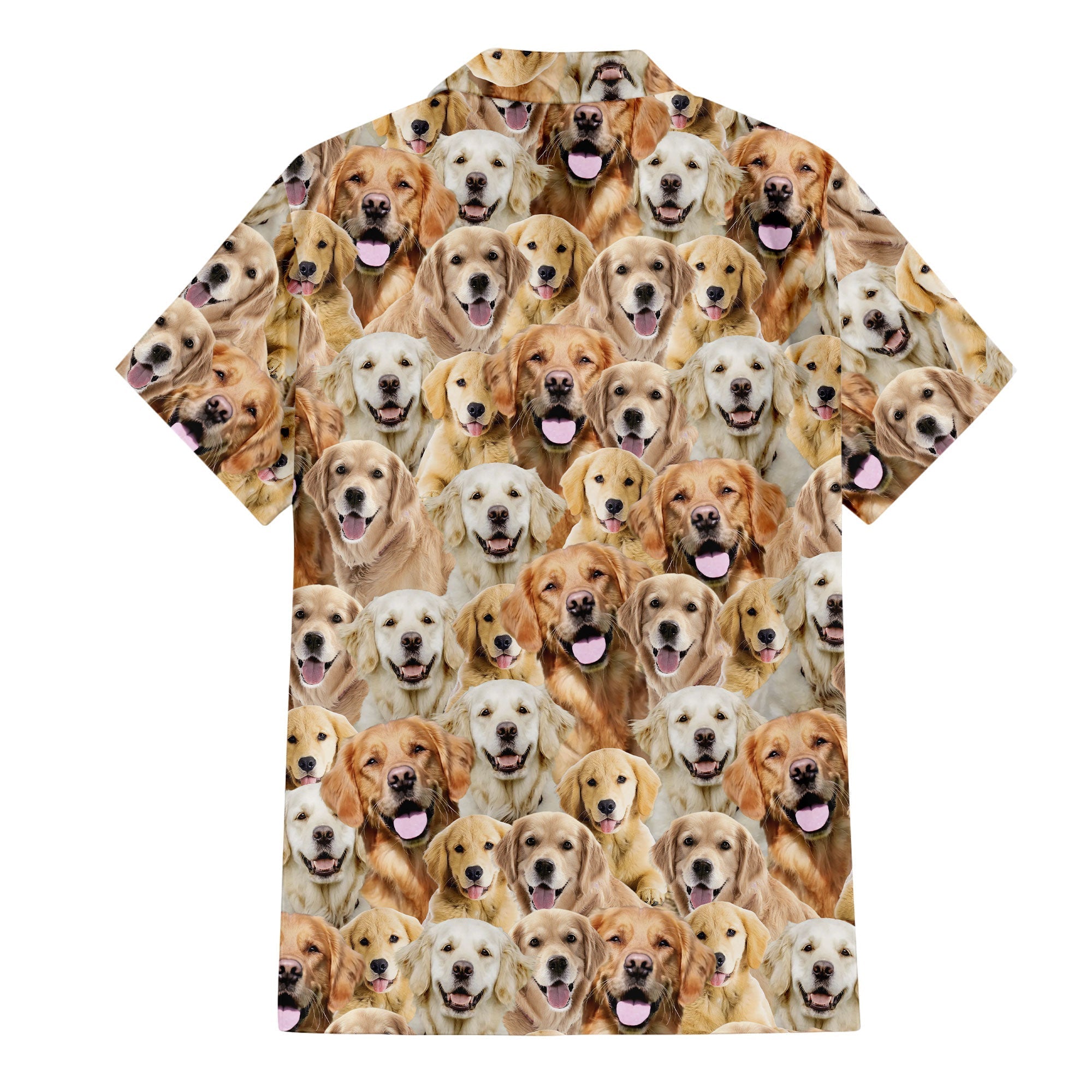 Golden Retriever Full Face Hawaiian Shirt & Short