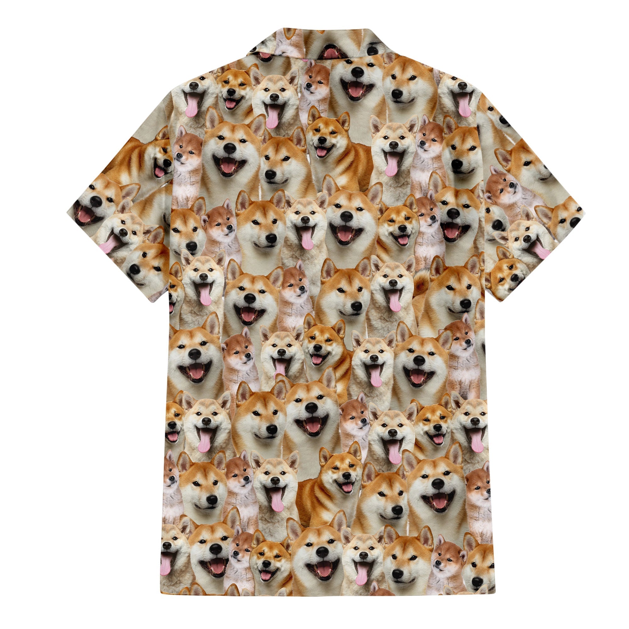 Shiba Inu Full Face Hawaiian Shirt & Short