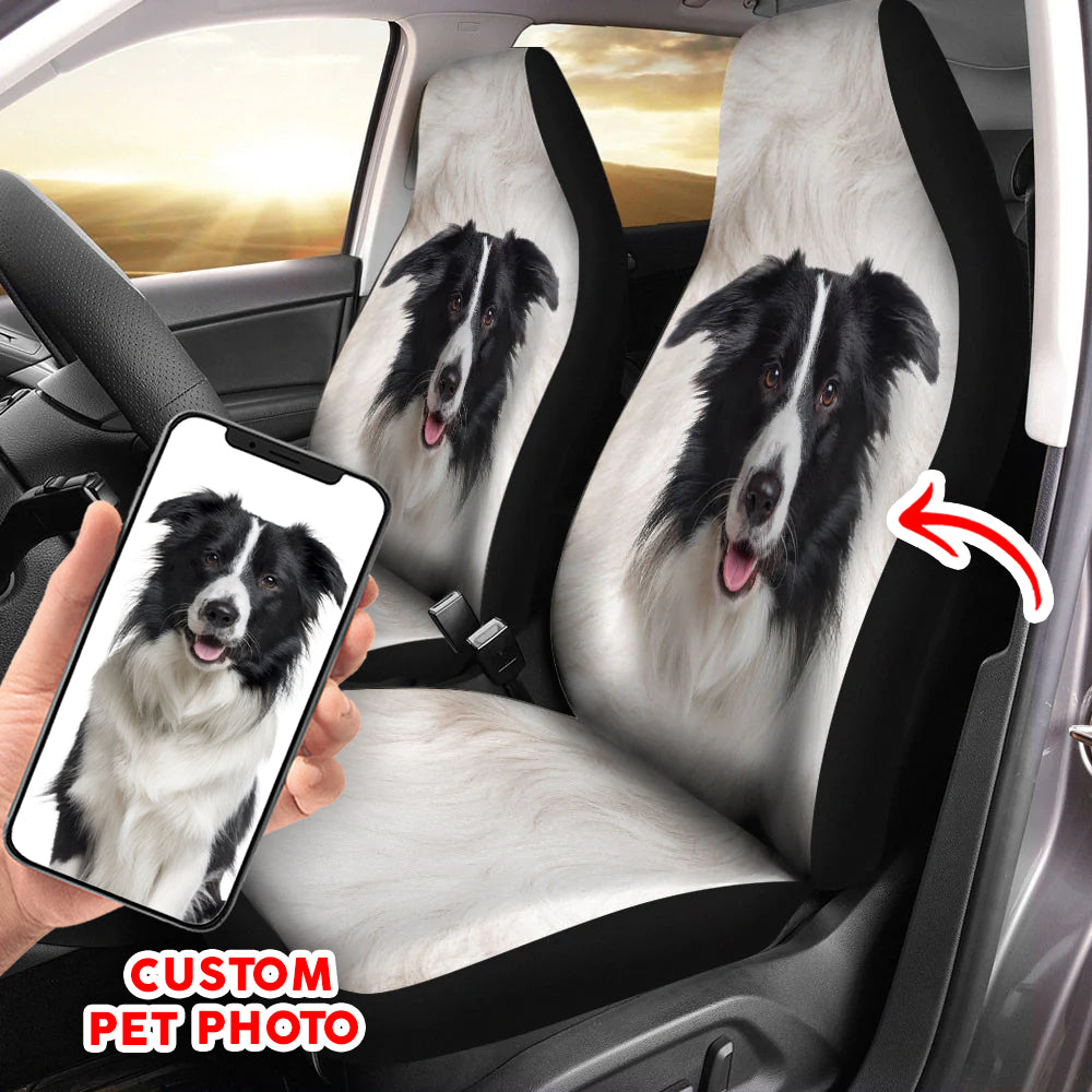 Custom Photo Dog Funny Face Car Seat Covers 120