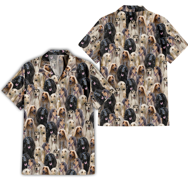 Afghan Hound Full Face Hawaiian Shirt & Short