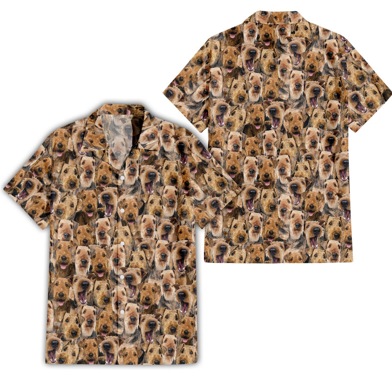 Airedale Terrier Full Face Hawaiian Shirt & Short
