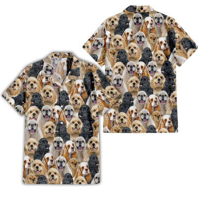 American Cocker Spaniel Full Face Hawaiian Shirt & Short