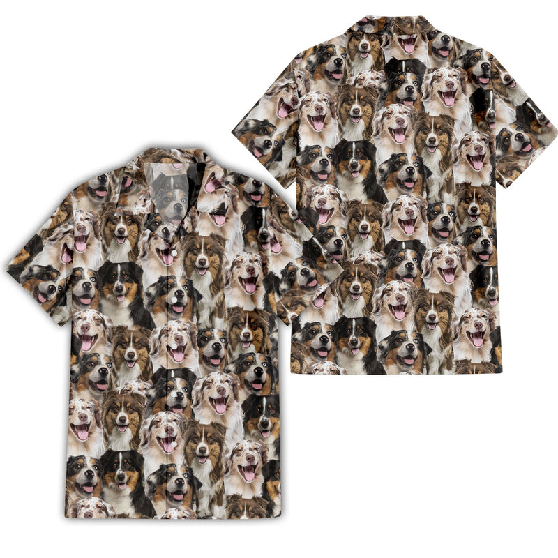 Australian Shepherd-2 Full Face Hawaiian Shirt & Short