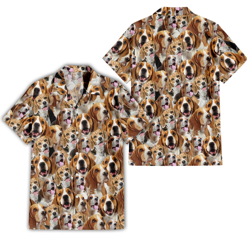 Beagle Full Face Hawaiian Shirt & Short