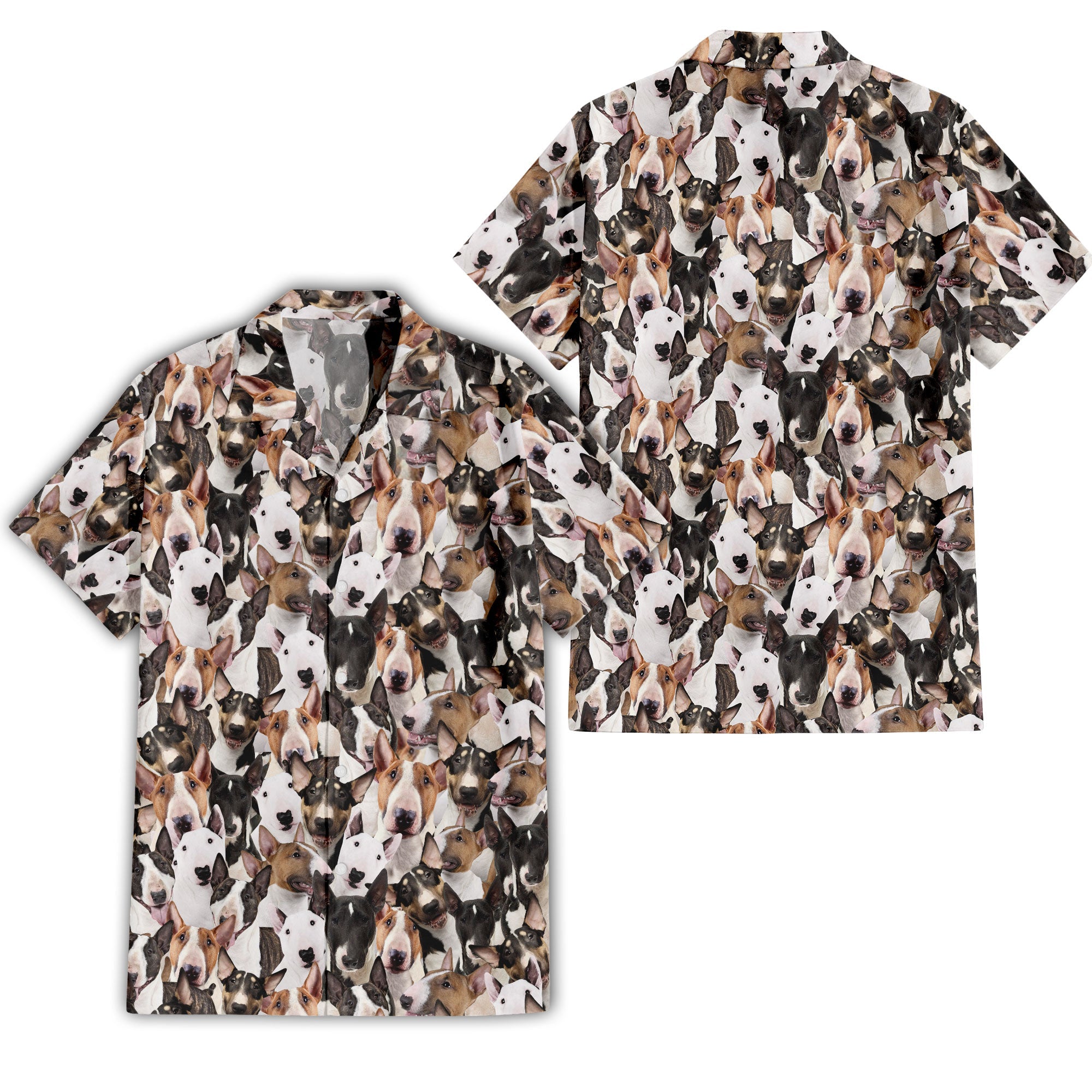 Bull Terrier Full Face Hawaiian Shirt & Short
