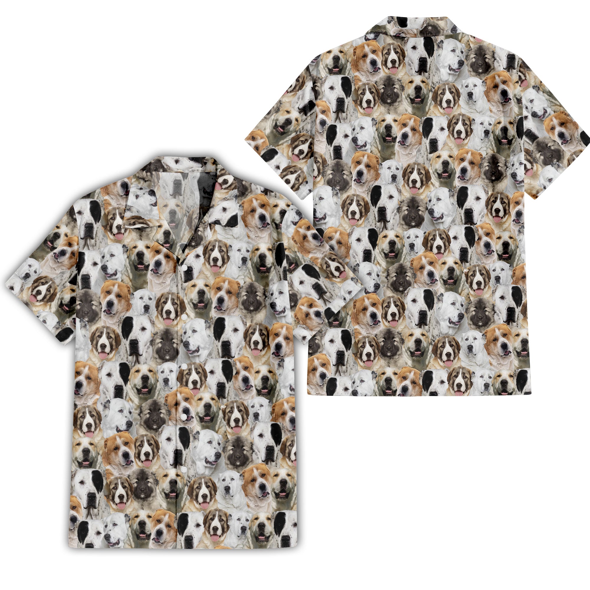 Central Asian Shepherd Dog Full Face Hawaiian Shirt & Short
