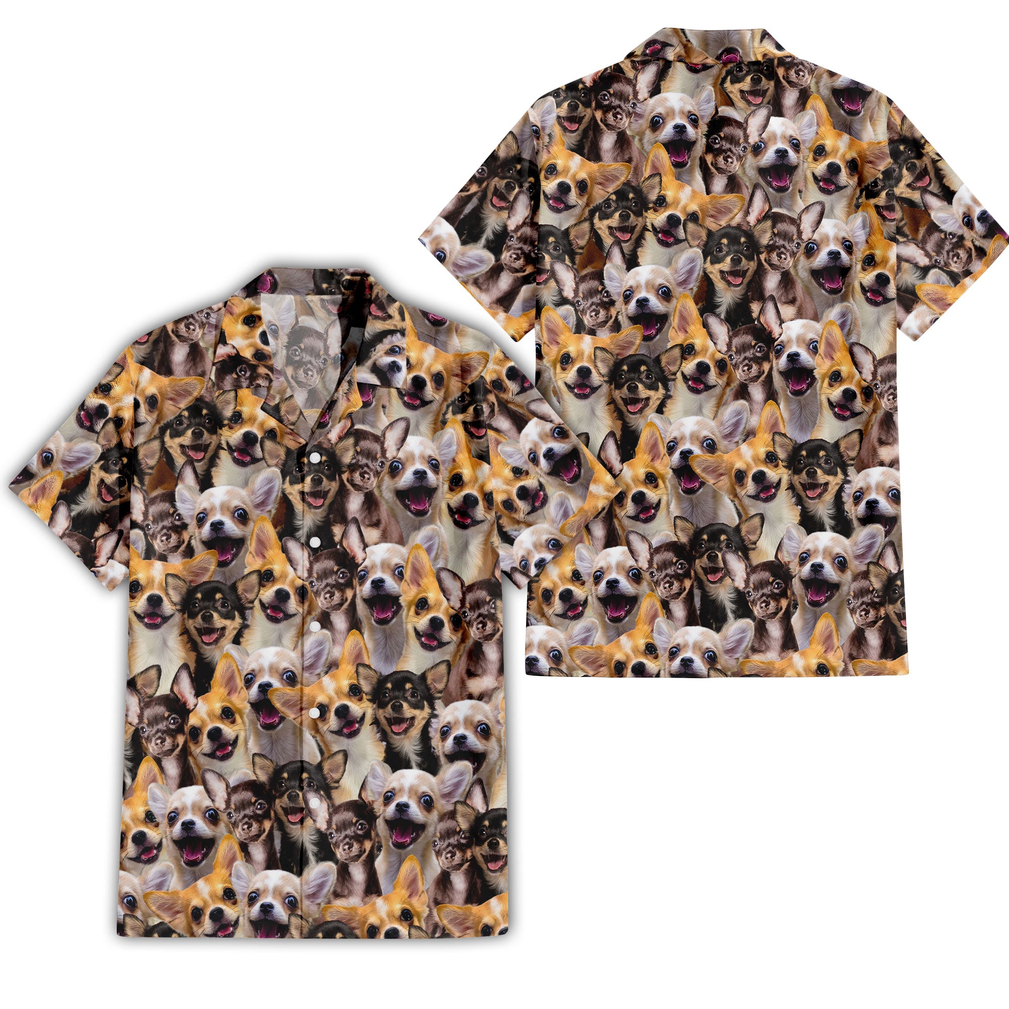 Chihuahua Dog Full Face Hawaiian Shirt & Short