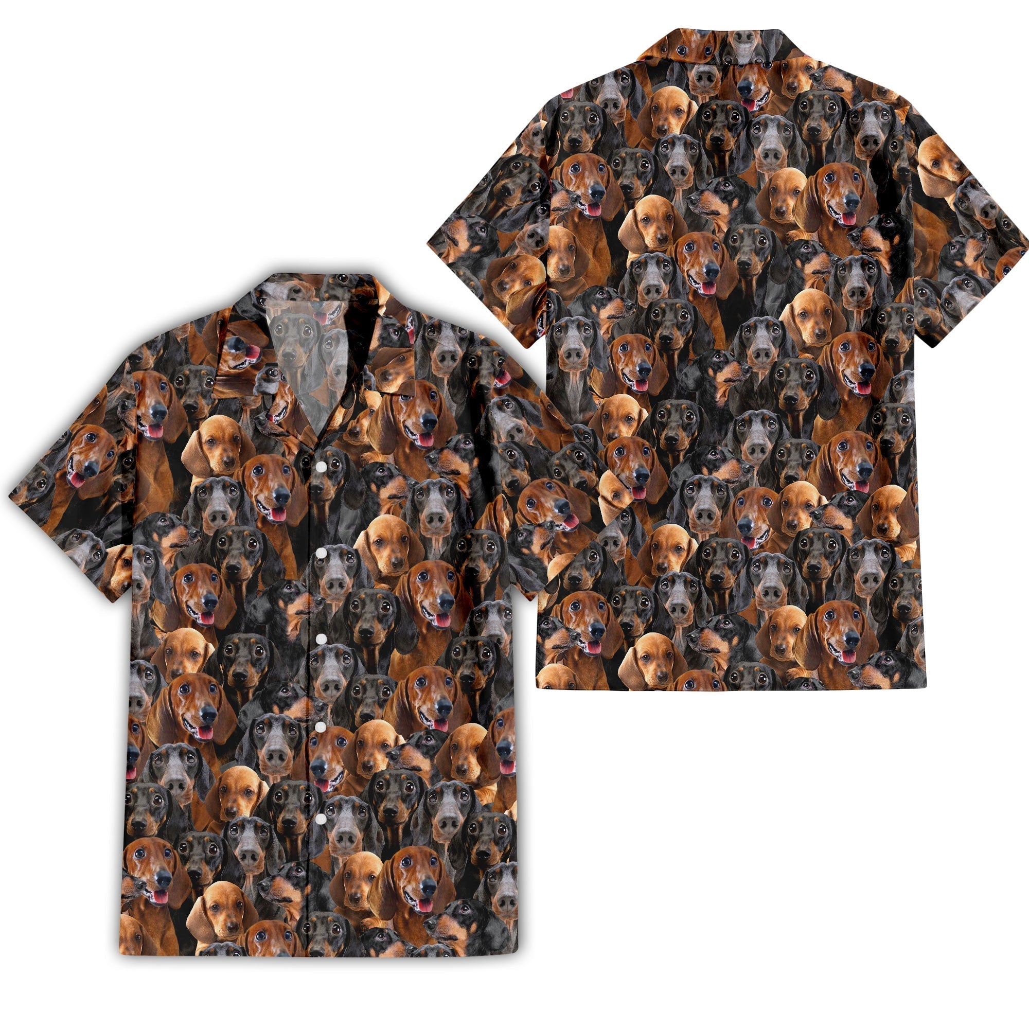 Dachshund Full Face Hawaiian Shirt & Short
