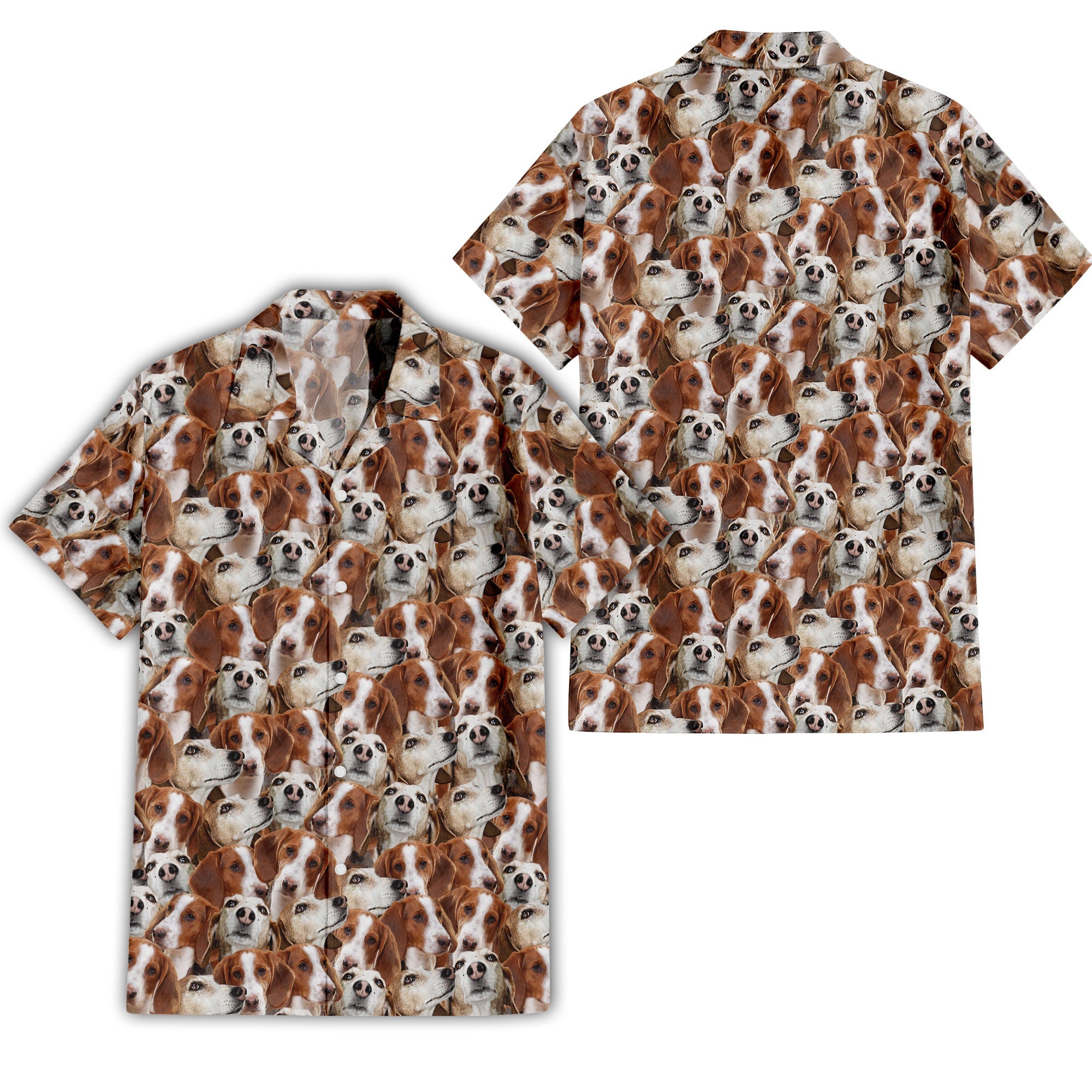 Deutsche Bracke Full Face Hawaiian Shirt & Short