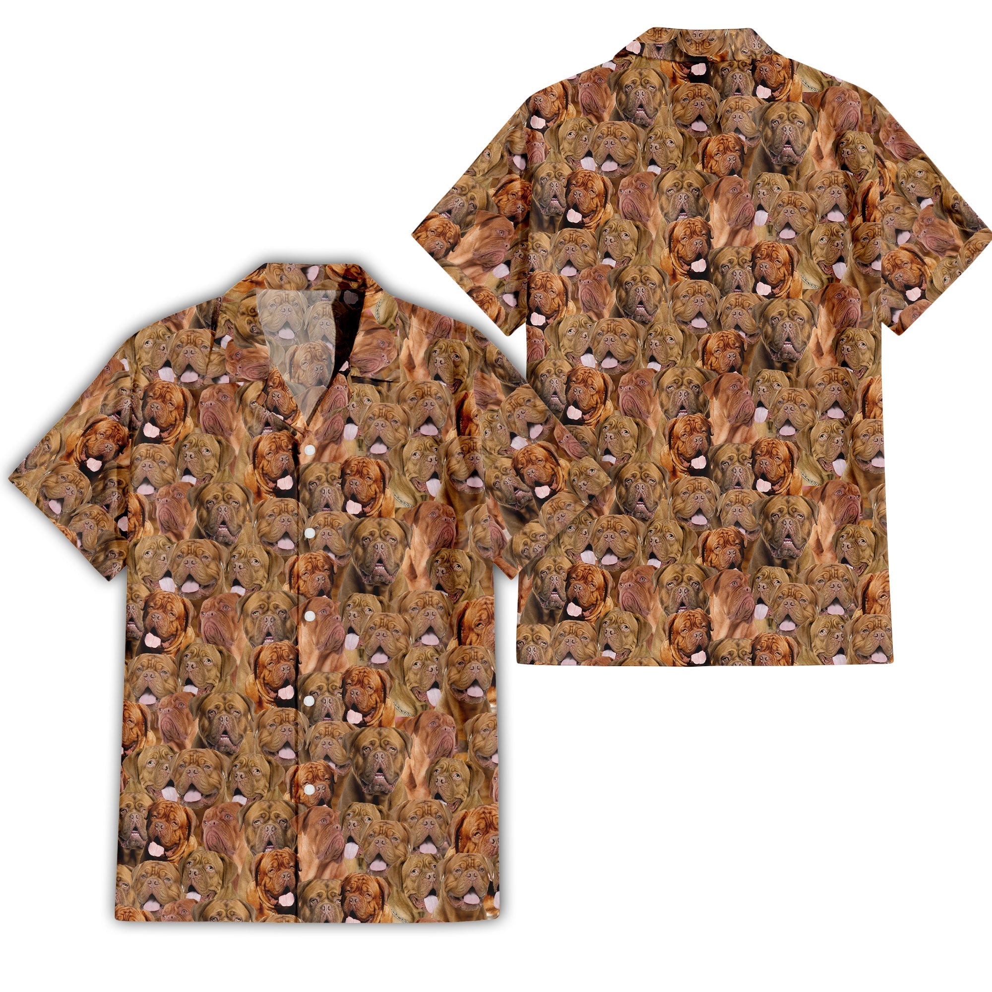 Dogue De Bordeaux Full Face Hawaiian Shirt & Short