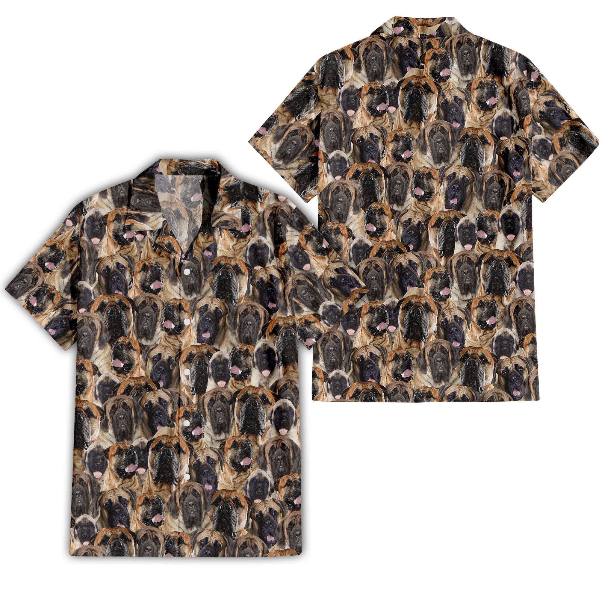 English Mastiff Full Face Hawaiian Shirt & Short
