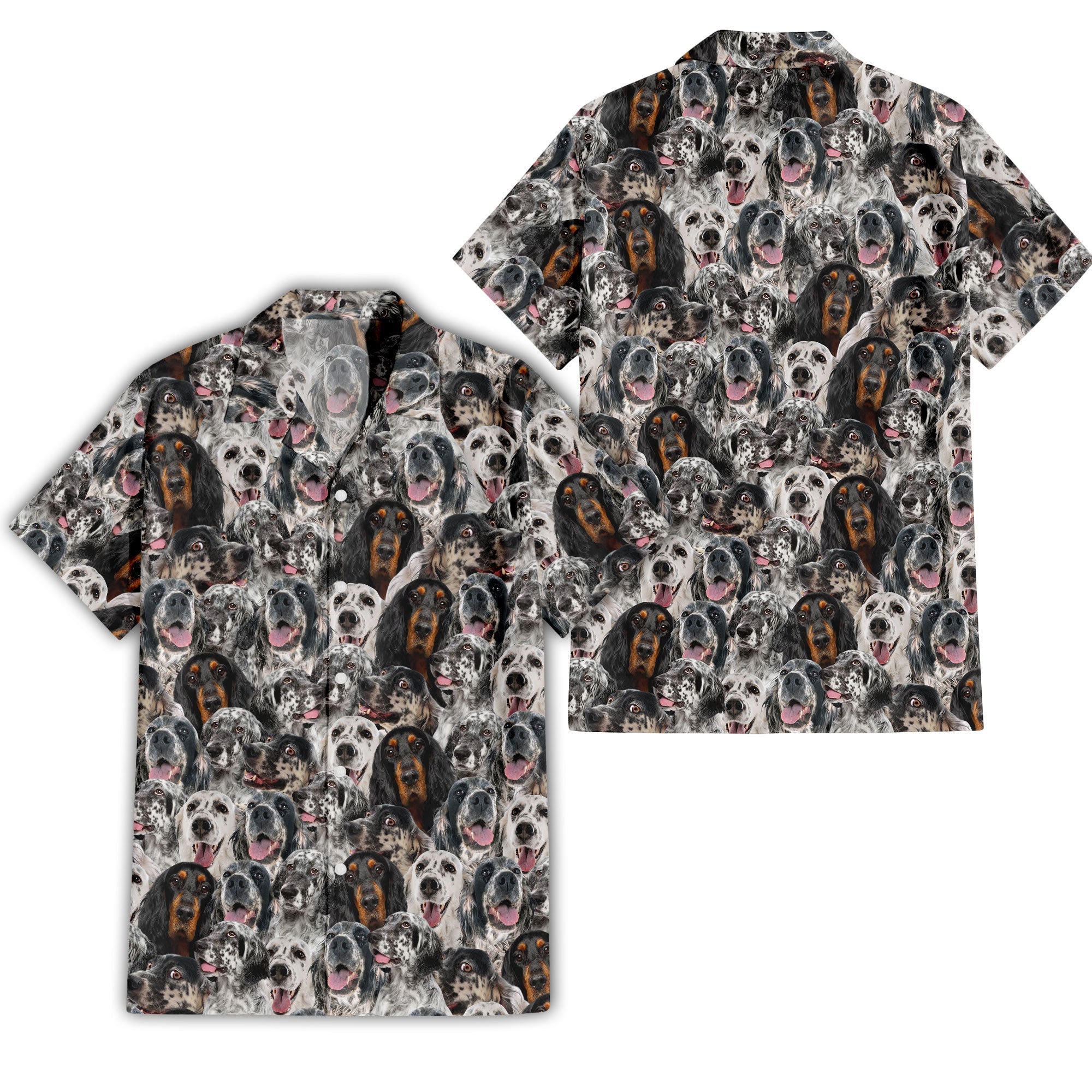 English Setter Full Face Hawaiian Shirt & Short