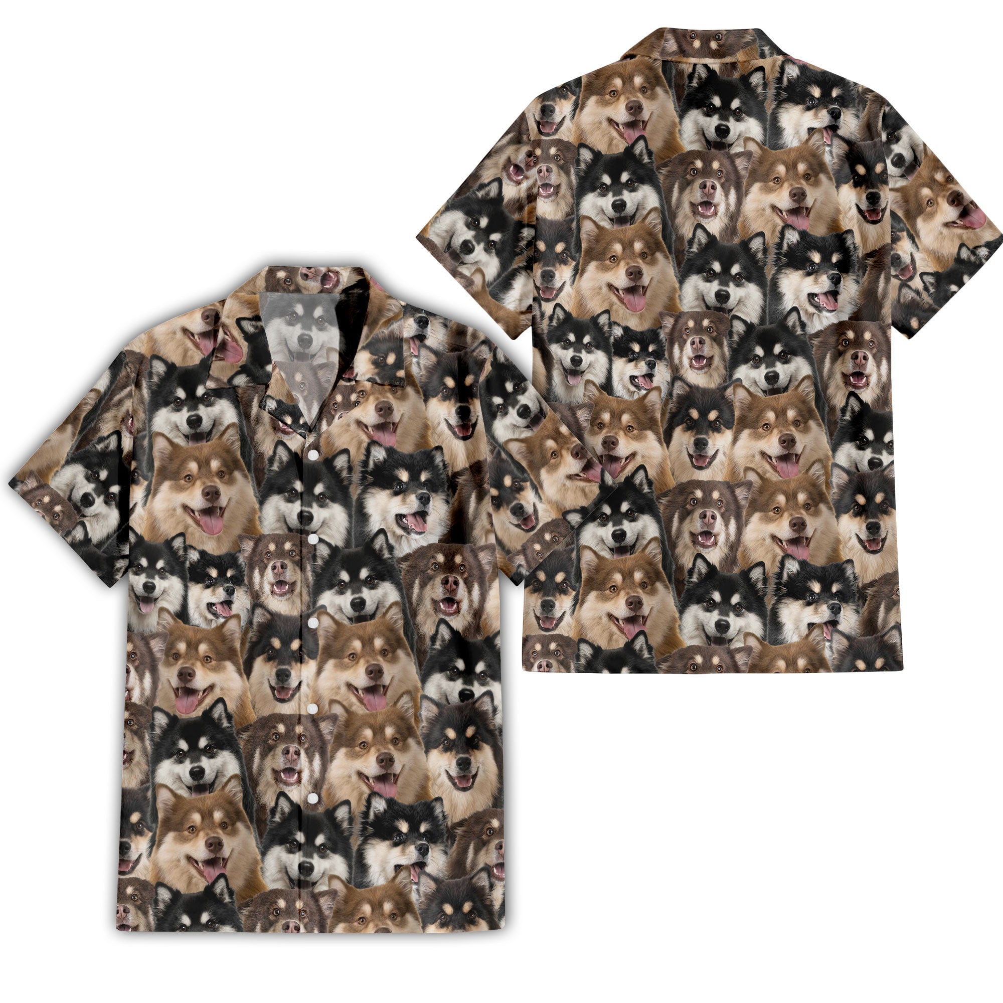 Finnish Lapphund Full Face Hawaiian Shirt & Short