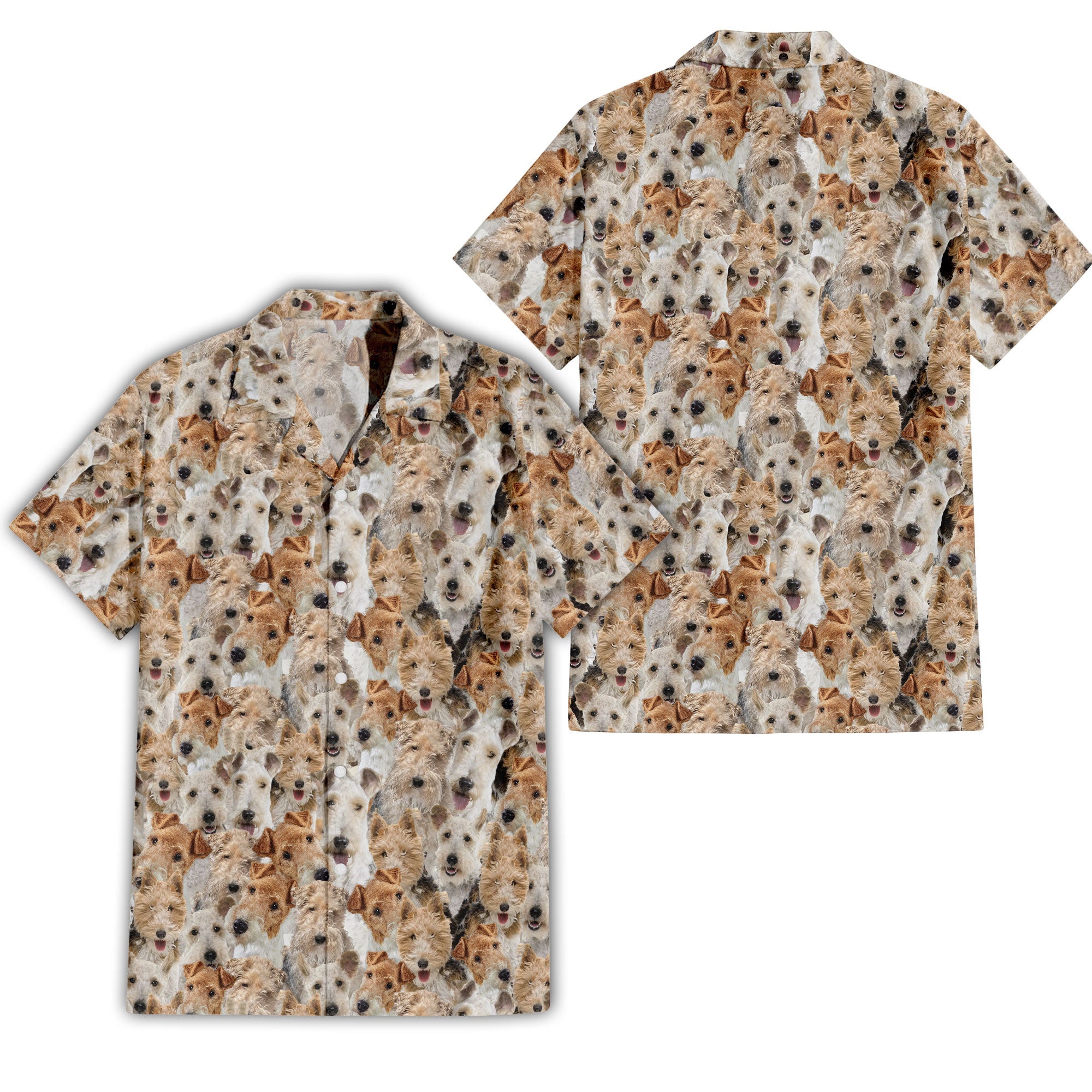 Fox Terrier Full Face Hawaiian Shirt & Short