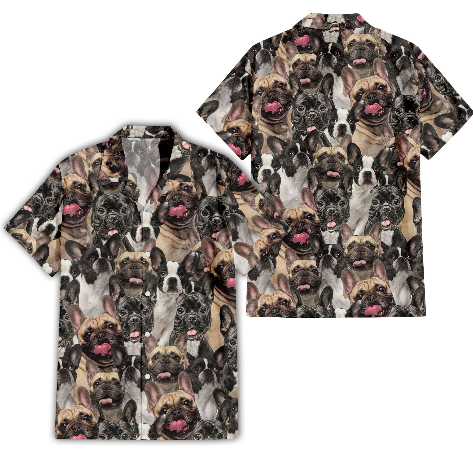 French Bulldog Full Face Hawaiian Shirt & Short
