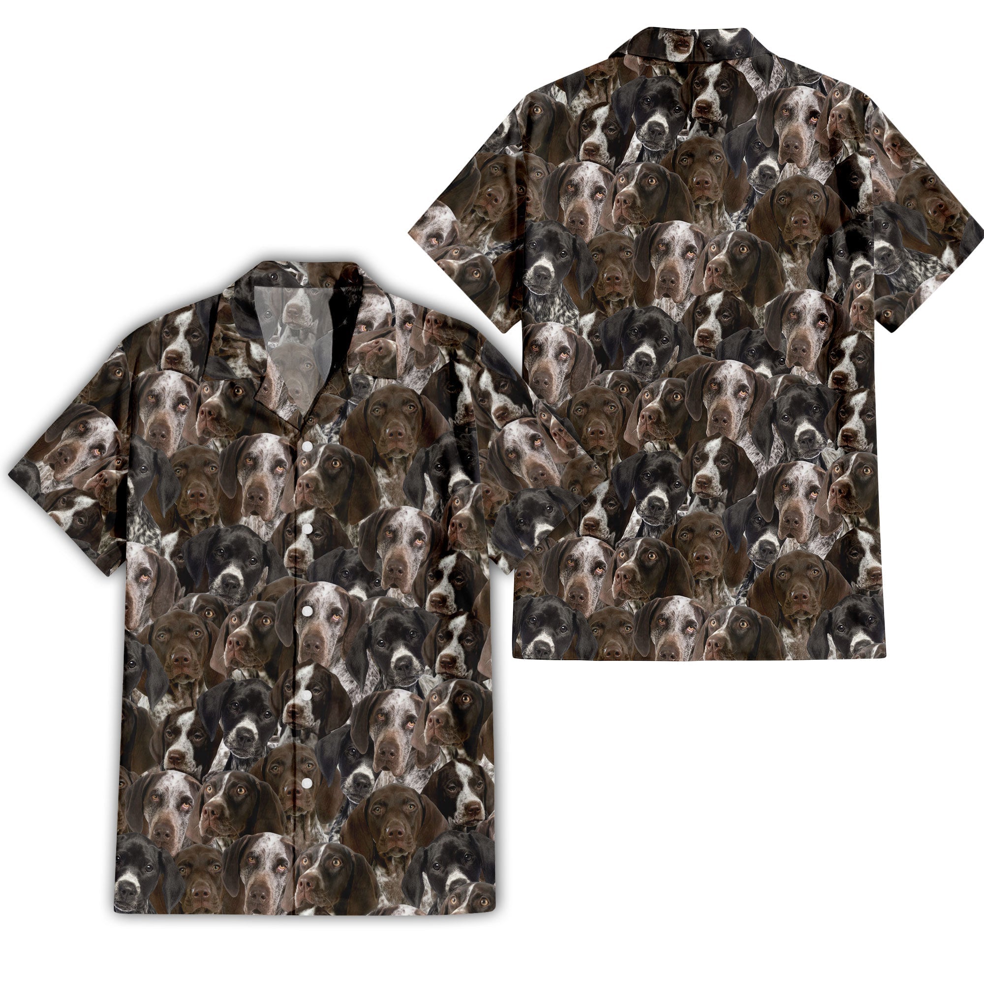 German Shorthaired Pointer Full Face Hawaiian Shirt & Short
