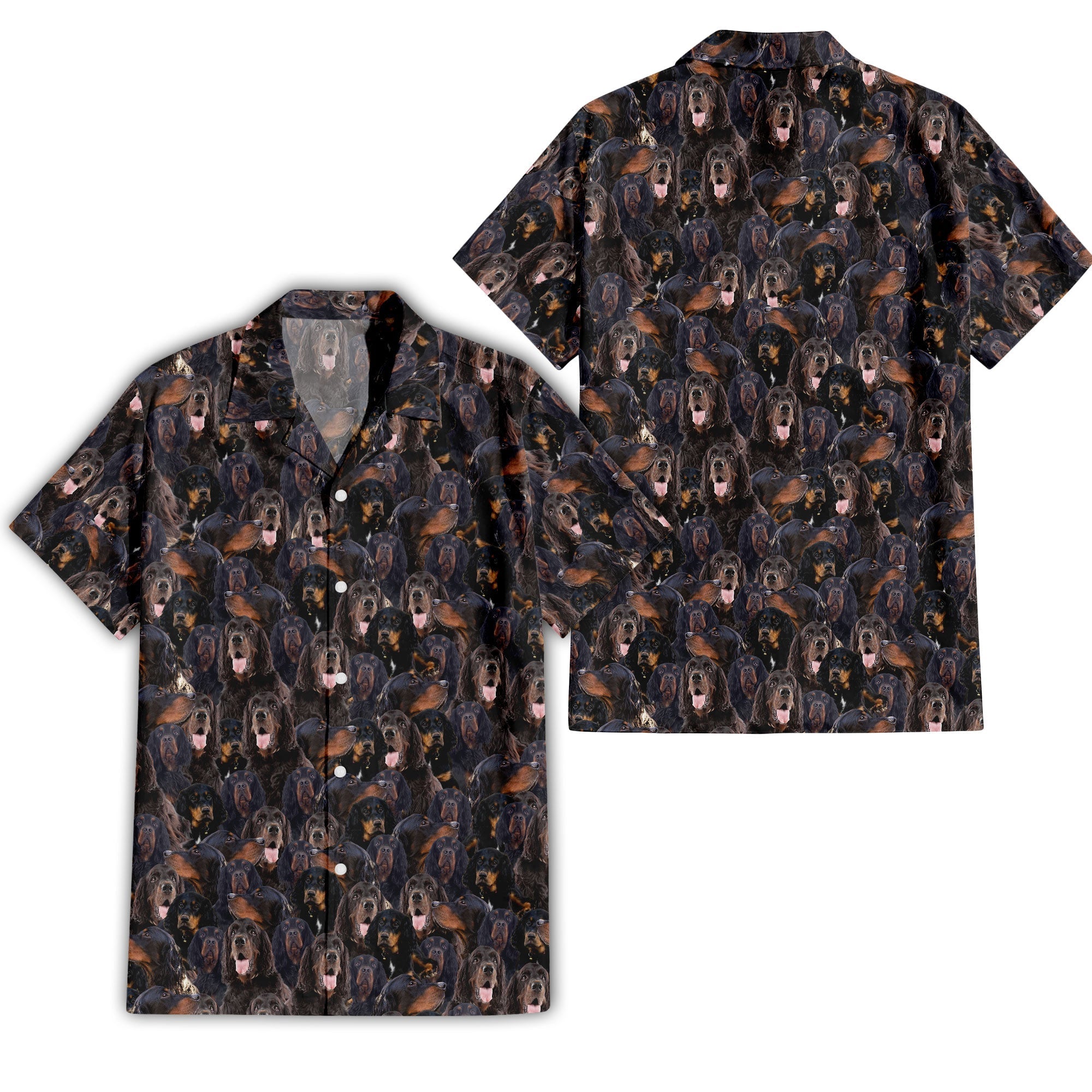 Gordon Setter Full Face Hawaiian Shirt & Short