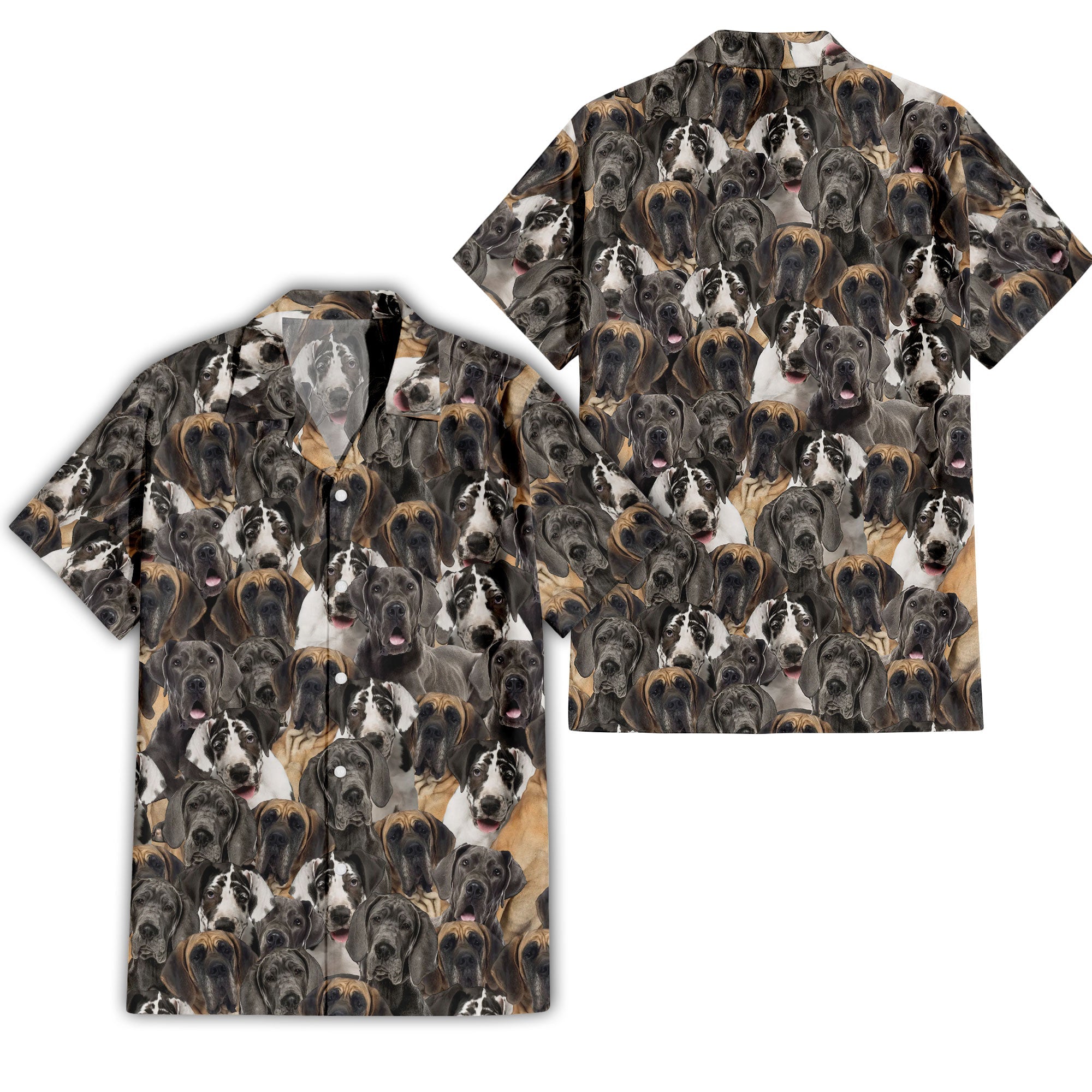 Great dane Dog Full Face Hawaiian Shirt & Short