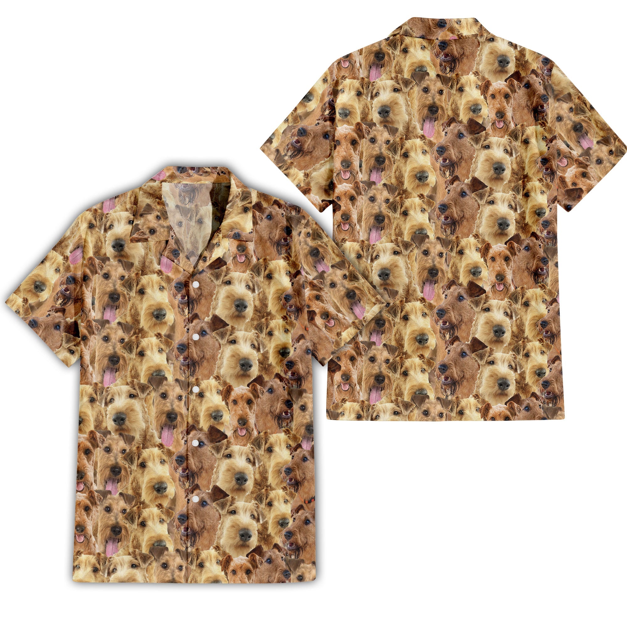 Irish Terrier Full Face Hawaiian Shirt & Short