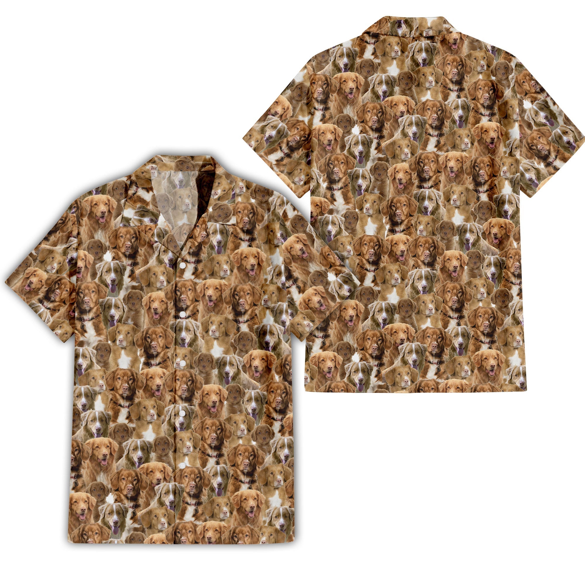 Nova Scotia Duck Tolling Retriever Full Face Hawaiian Shirt & Short