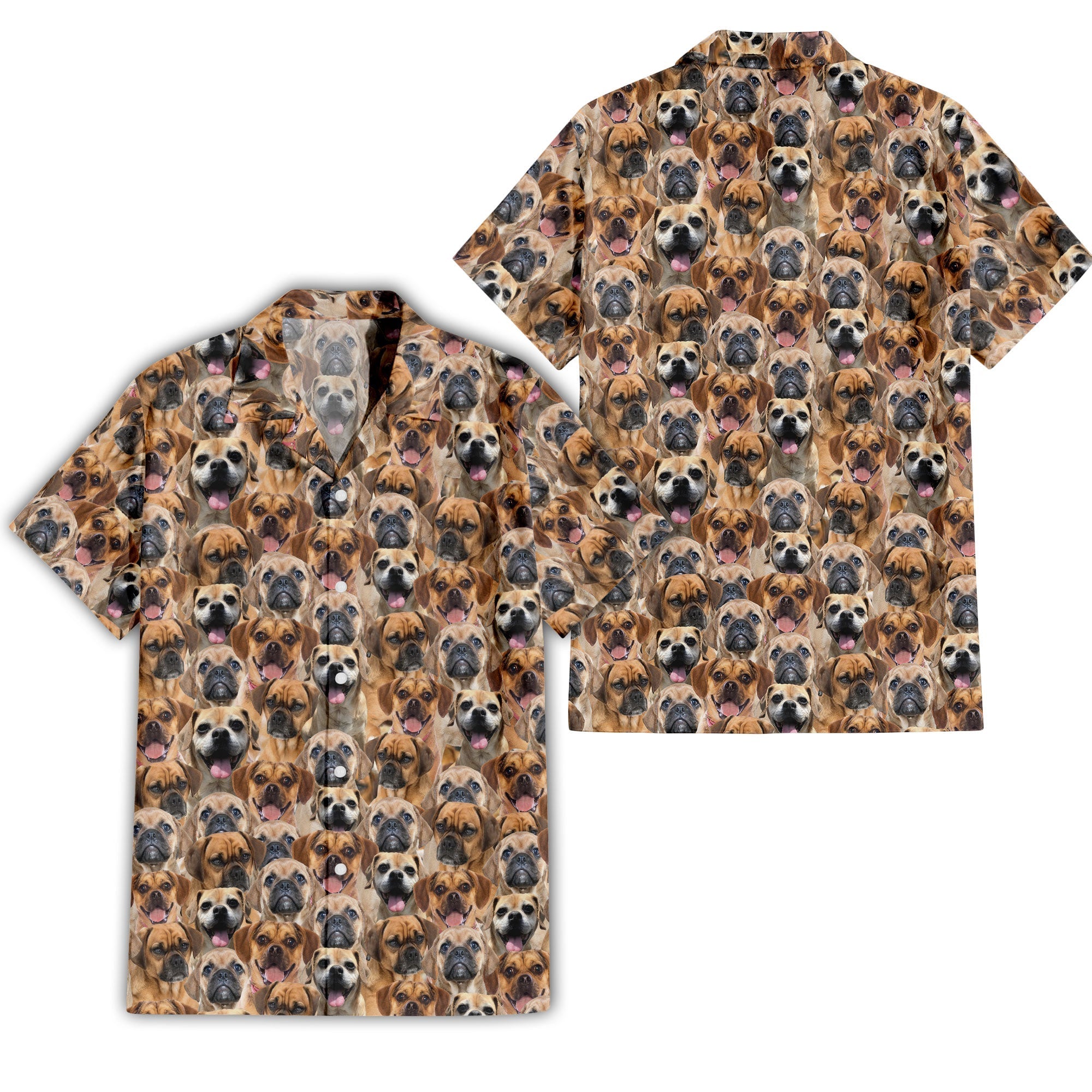 Puggle Full Face Hawaiian Shirt & Short