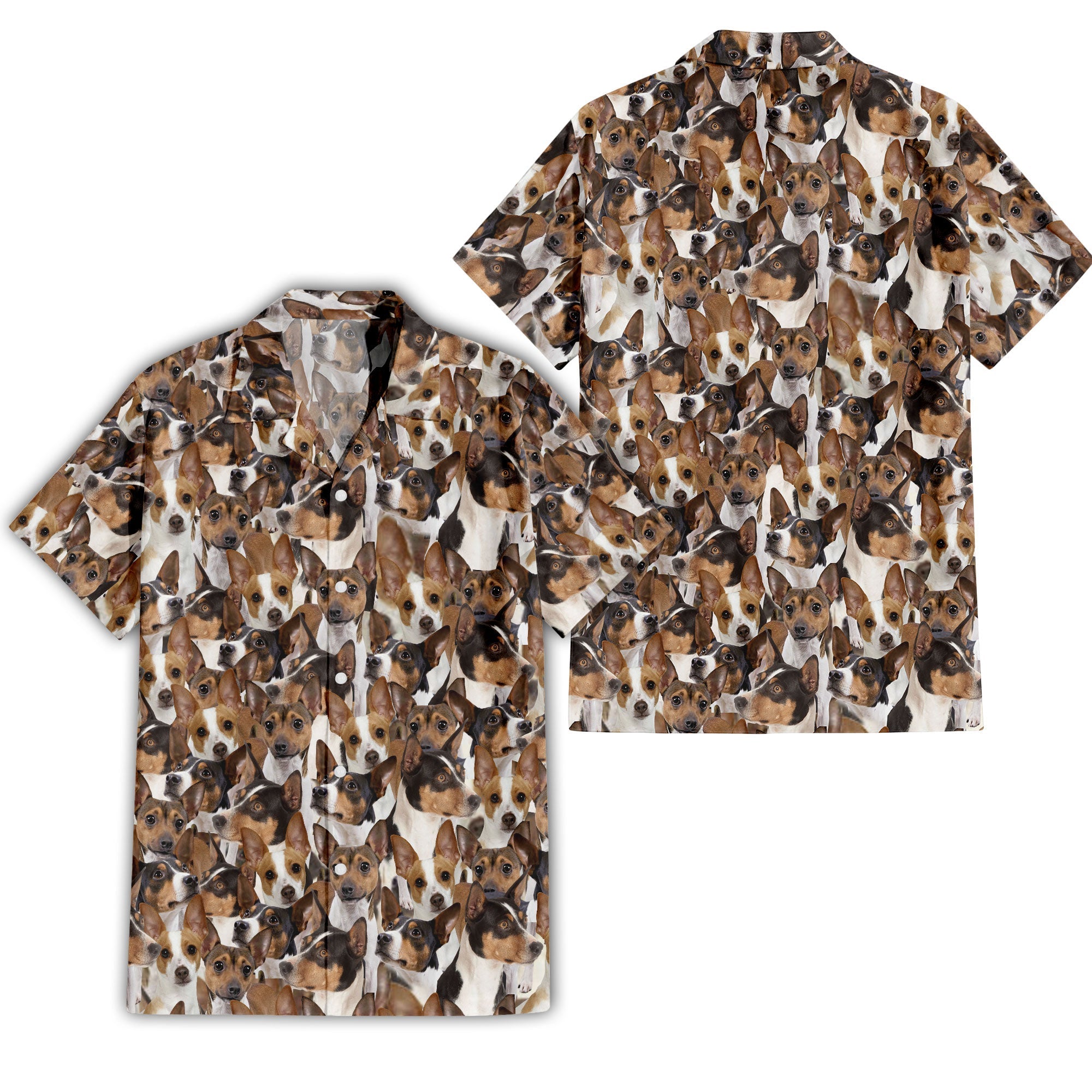 Rat Terrier Full Face Hawaiian Shirt & Short