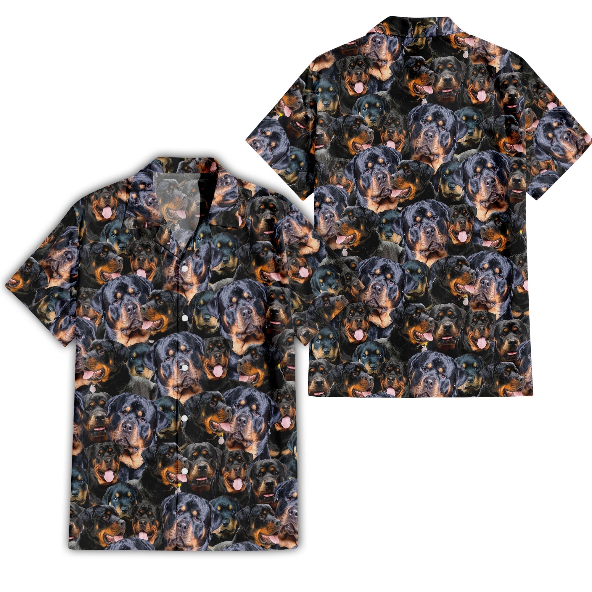 Rottweiler Full Face Hawaiian Shirt & Short