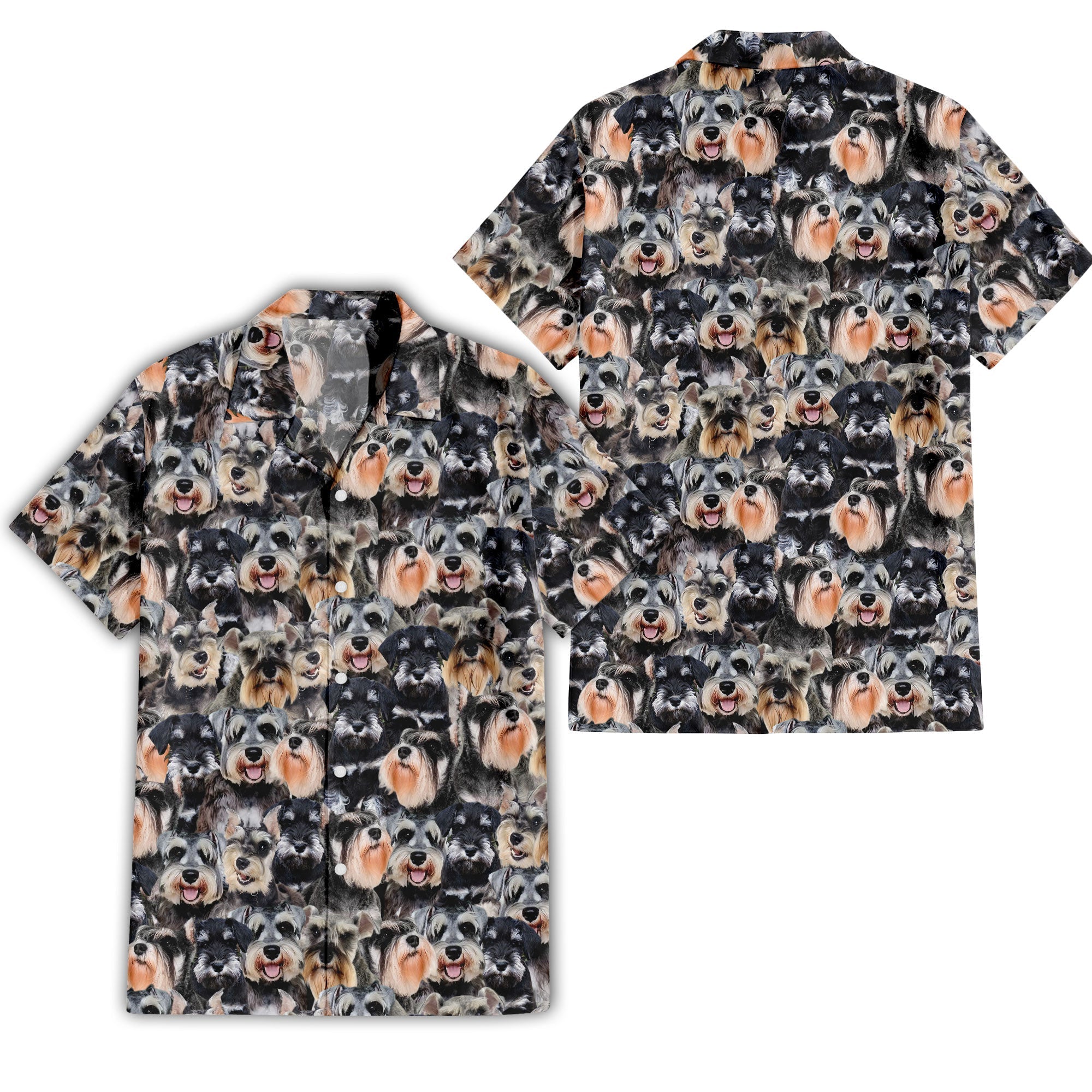 Schnauzer Full Face Hawaiian Shirt & Short
