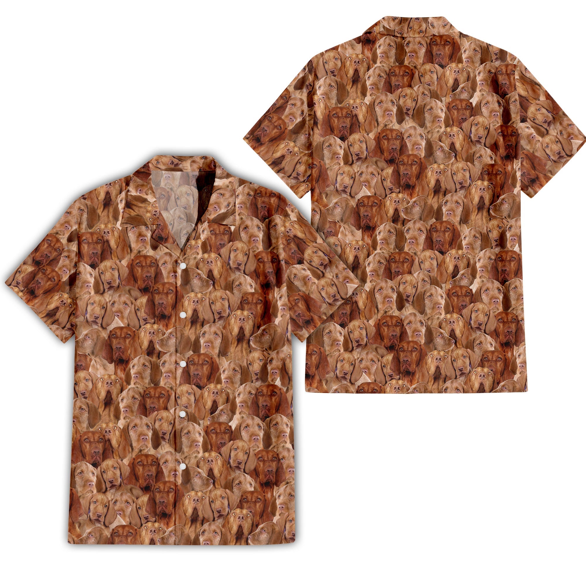 Wirehaired Vizsla Full Face Hawaiian Shirt & Short