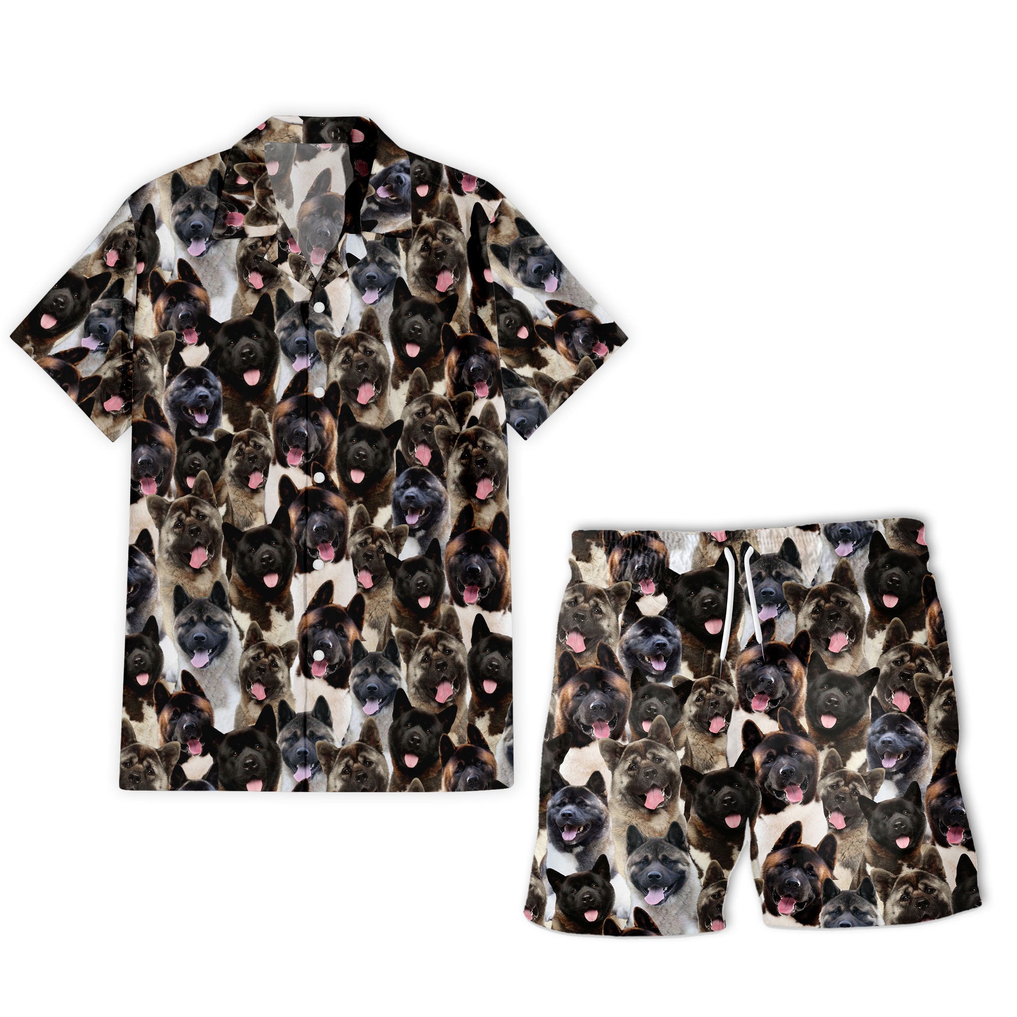 Akita Full Face Hawaiian Shirt & Short