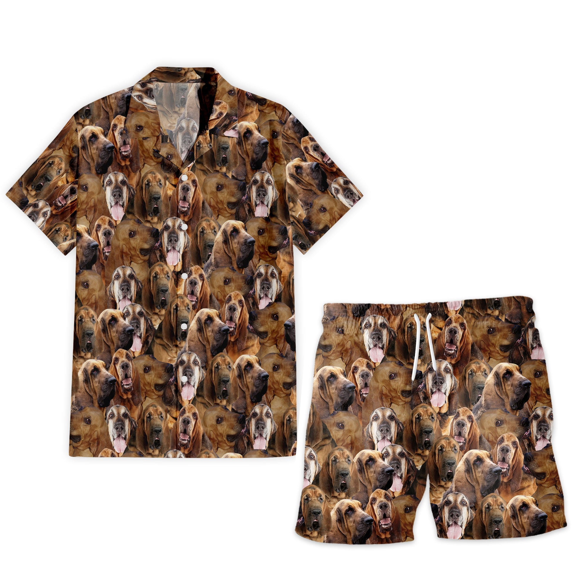 Bloodhound Full Face Hawaiian Shirt & Short