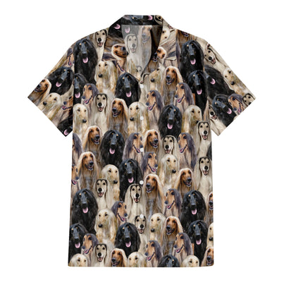 Afghan Hound Full Face Hawaiian Shirt & Short