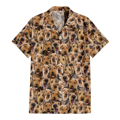 Airedale Terrier Full Face Hawaiian Shirt & Short