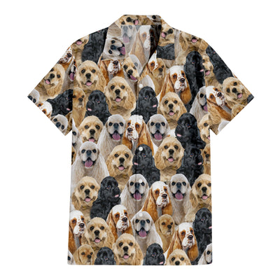 American Cocker Spaniel Full Face Hawaiian Shirt & Short