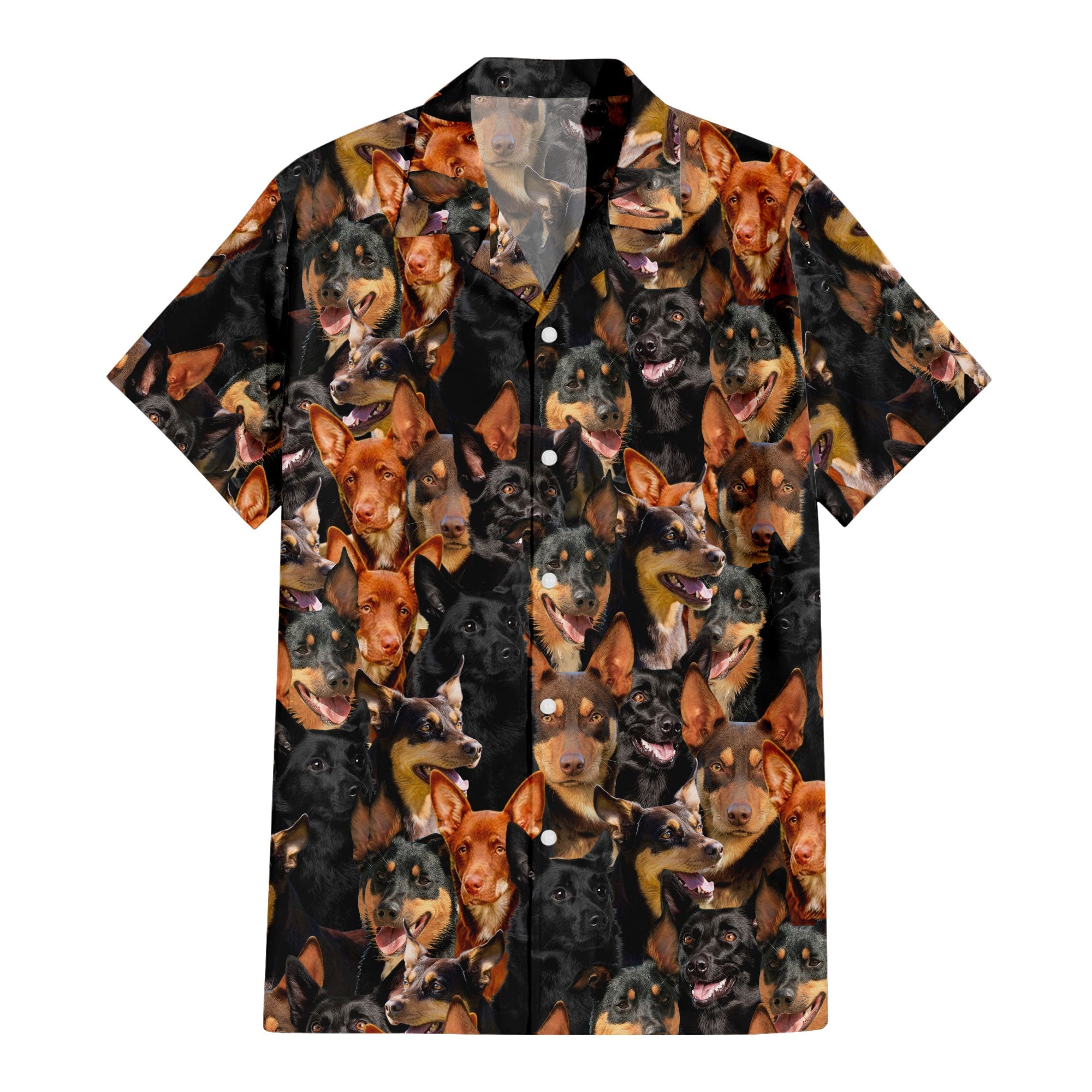 Australian Kelpie Full Face Hawaiian Shirt & Short